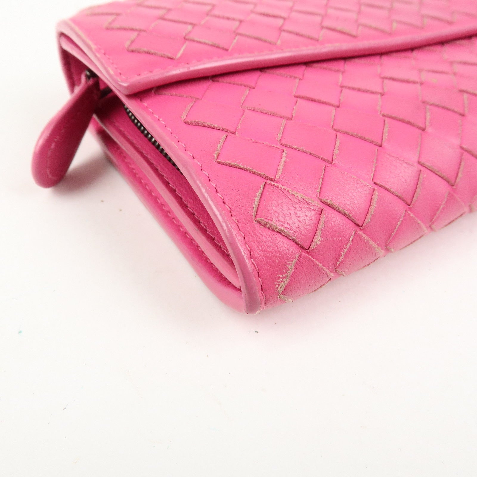BOTTEGA VENETA Set Of 2 Intrecciato Leather Wallet 114076 150509