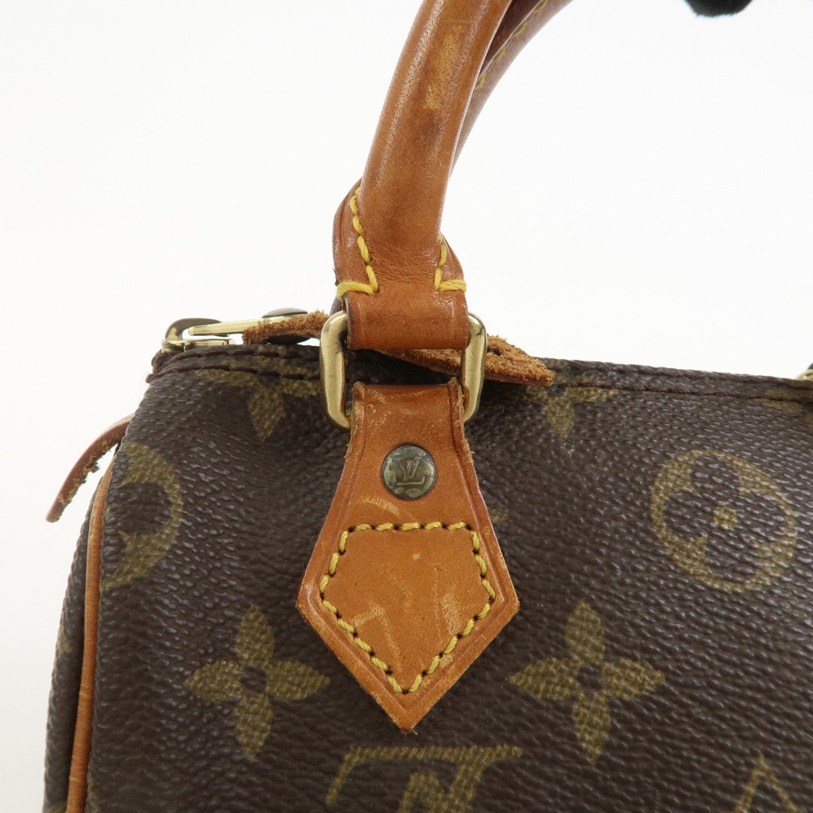 Louis Vuitton Monogram Mini Speedy Hand Bag Brown M41534