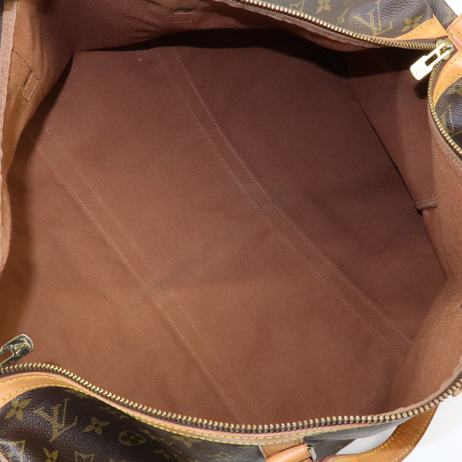 Louis Vuitton Monogram Sac Souple 55 Boston Bag Brown M41622