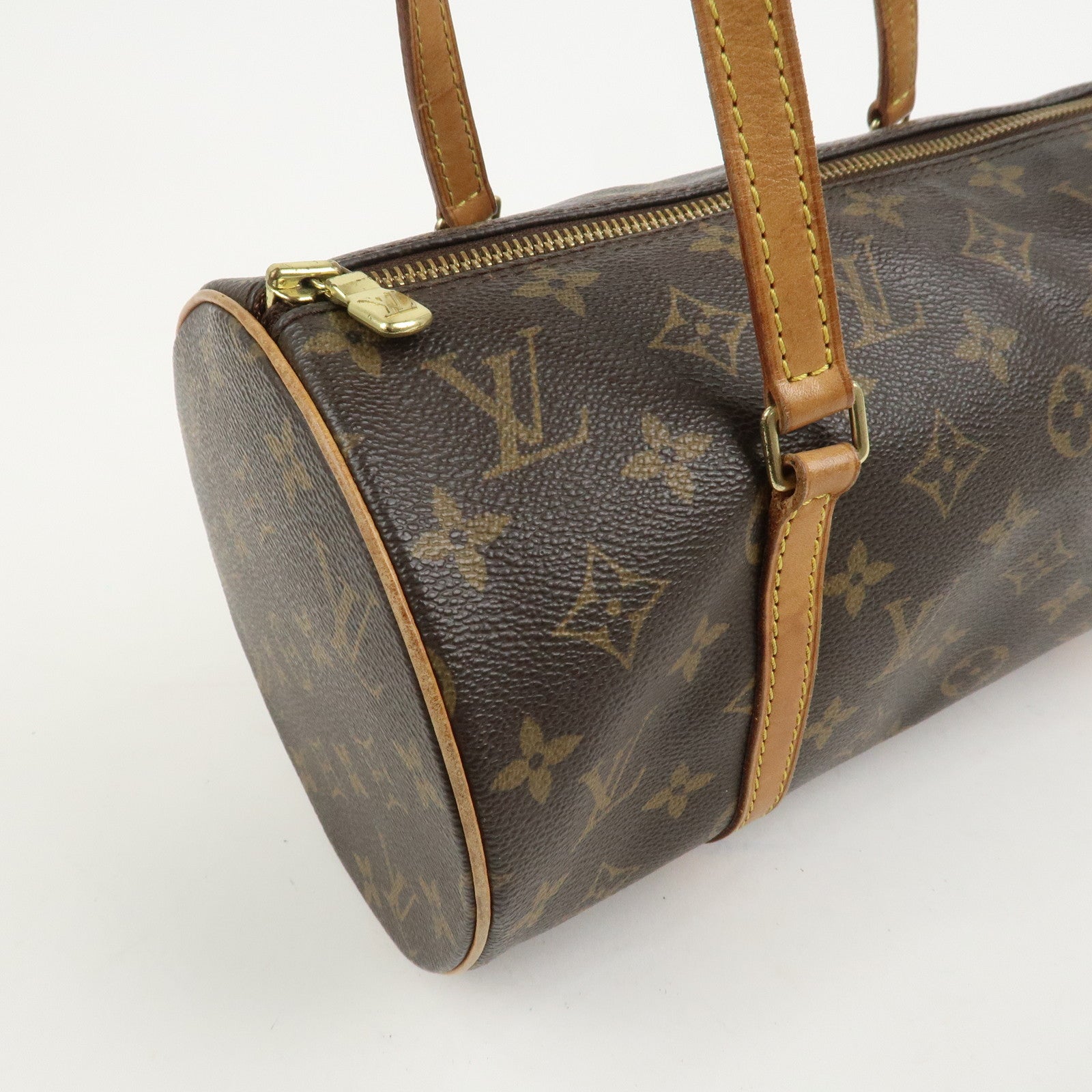 Louis Vuitton Monogram Papillon 30 Hand Bag New Style Brown M51385