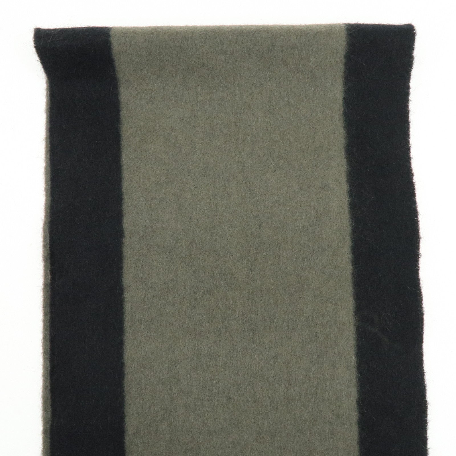 Louis Vuitton Wool Angora Scarf Black Khaki M70024