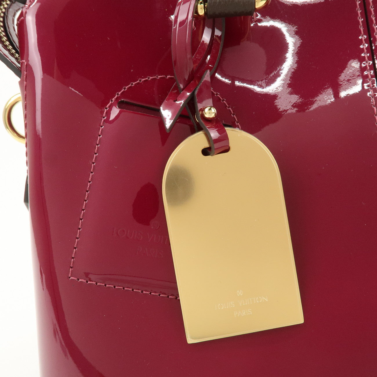 Louis Vuitton Vernis Monogram Tote Miroir 2Way Bag Magenta M54640
