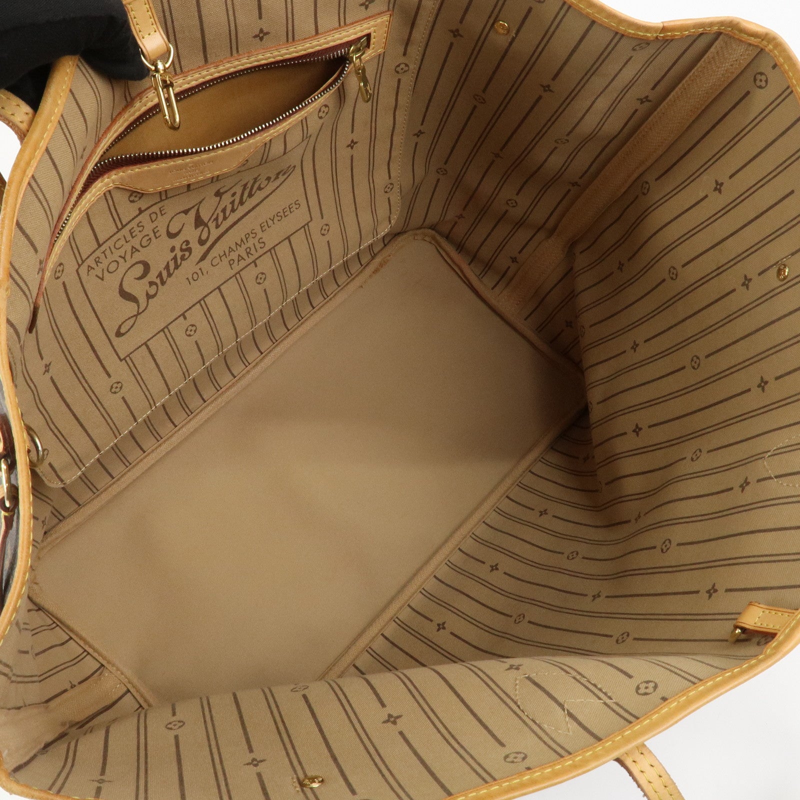 Louis Vuitton Monogram Neverfull GM Tote Bag Brown M40157