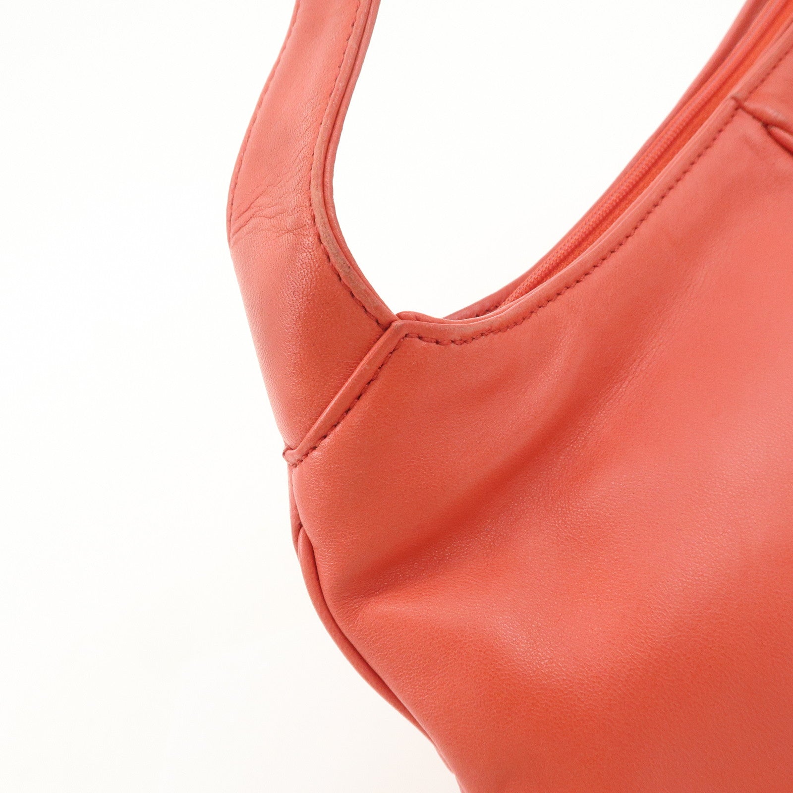 LOEWE Anagram Leather Shoulder Bag Hand Bag Pink Used