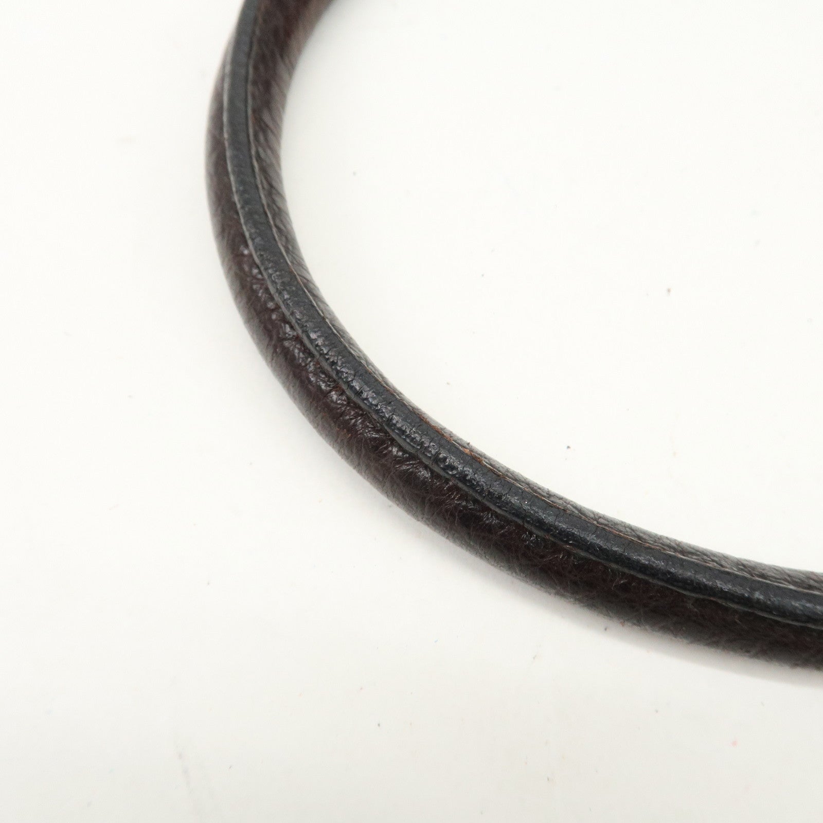 MIU MIU Logo Velour Leather Shoulder Bag Black Brown