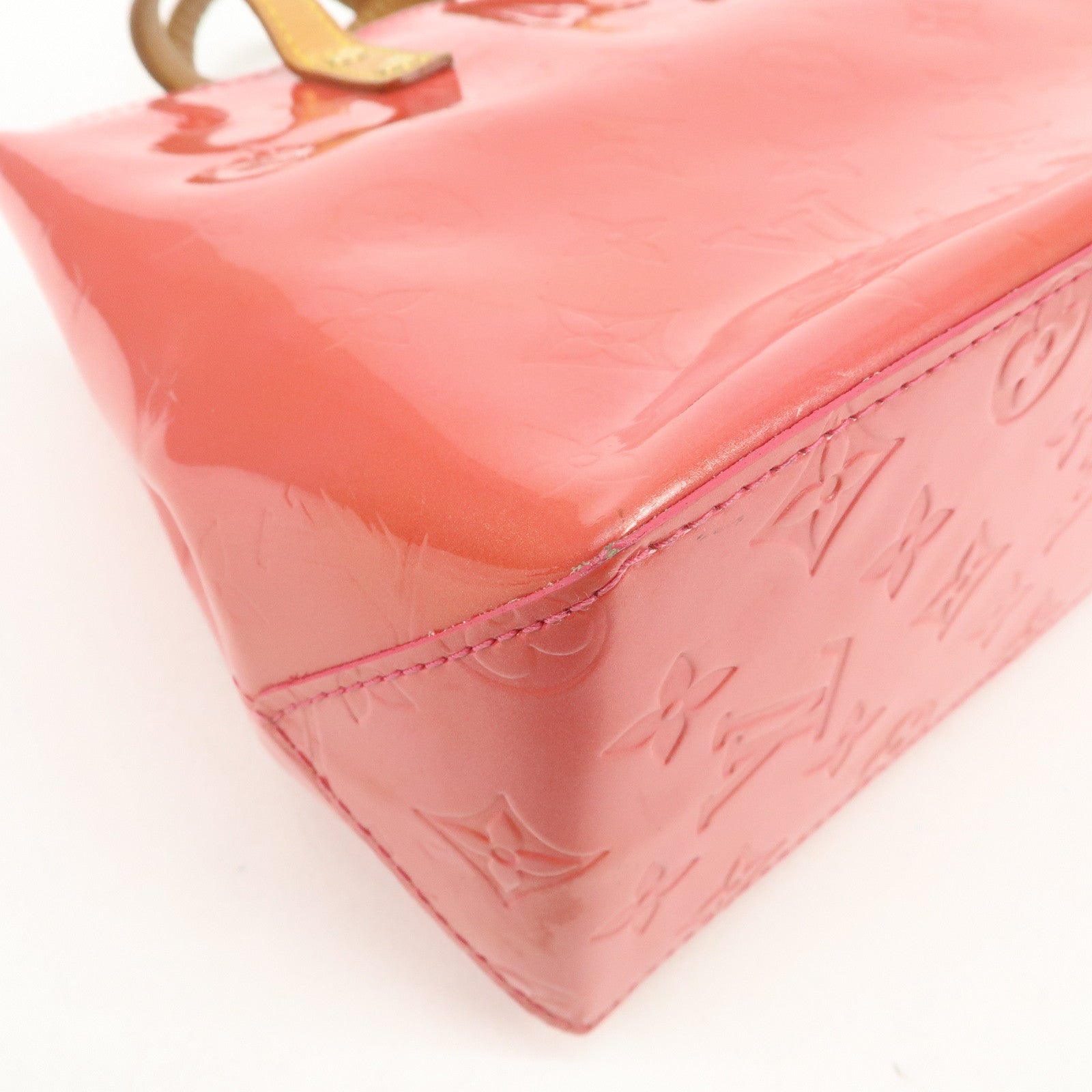 Louis Vuitton Monogram Vernis Lead PM Hand Bag Framboise M9132F