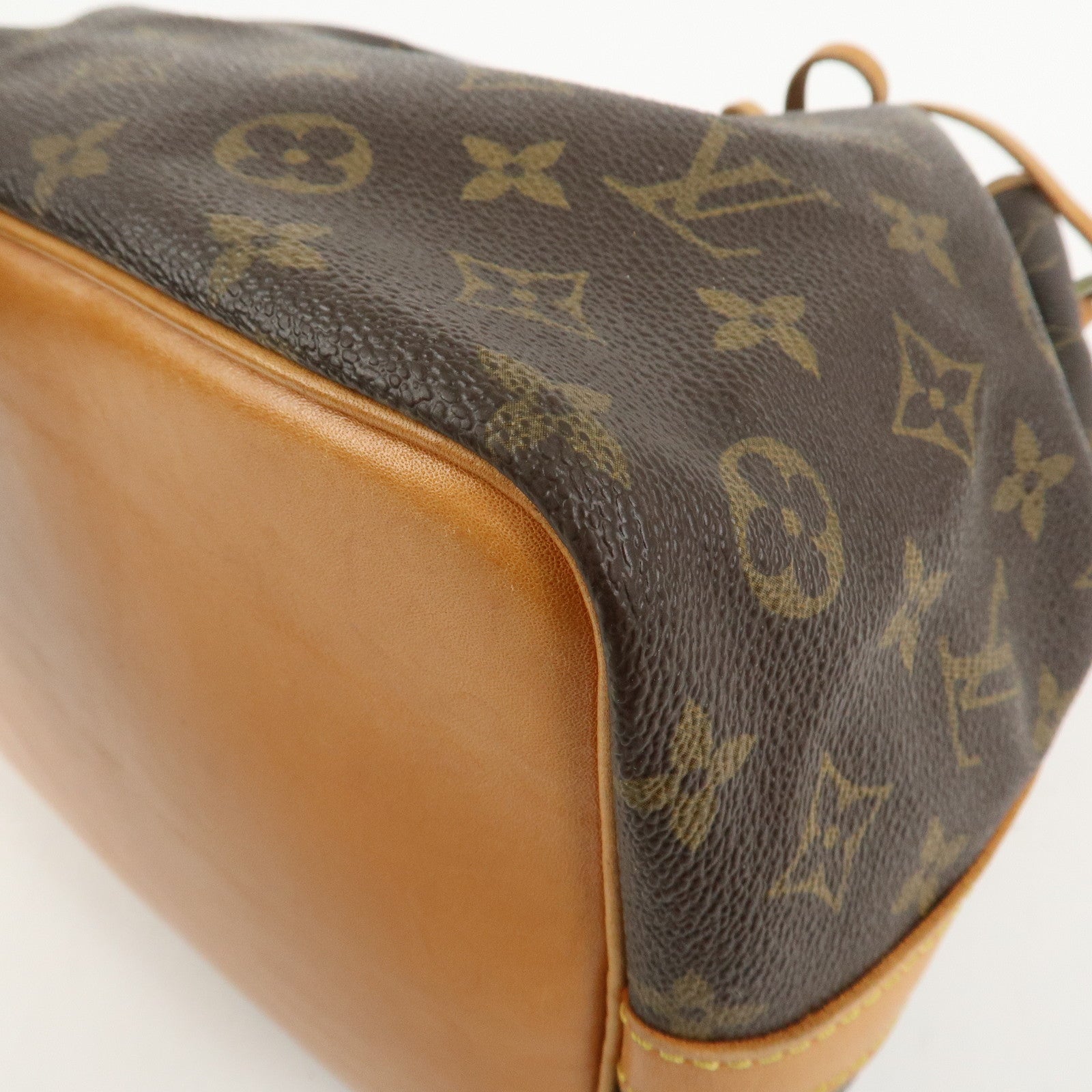 Louis Vuitton Monogram Canvas Petit Noe Shoulder Bag Brown M42226