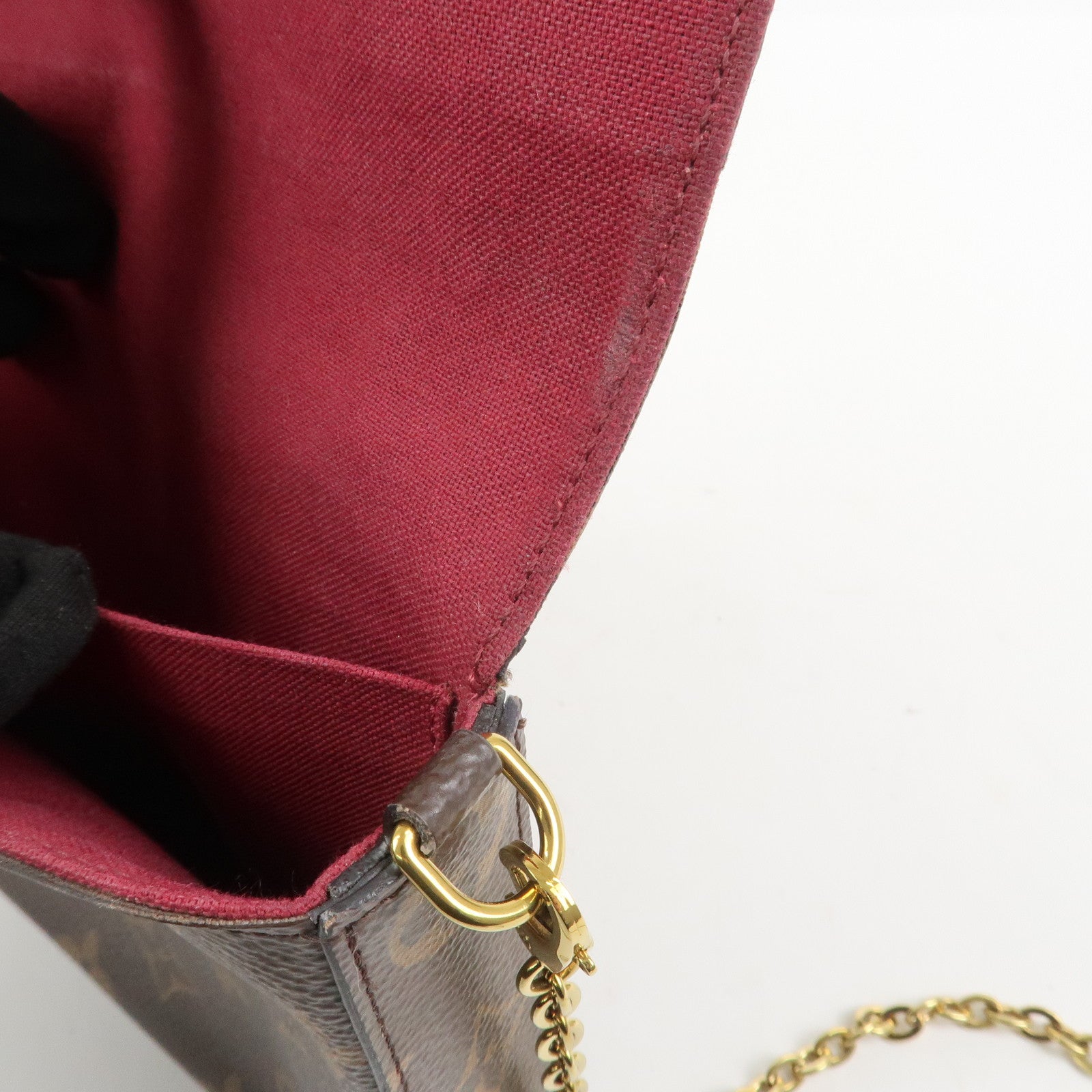 Louis Vuitton Monogram Pochette Felicie Shoulder Bag Brown M61276