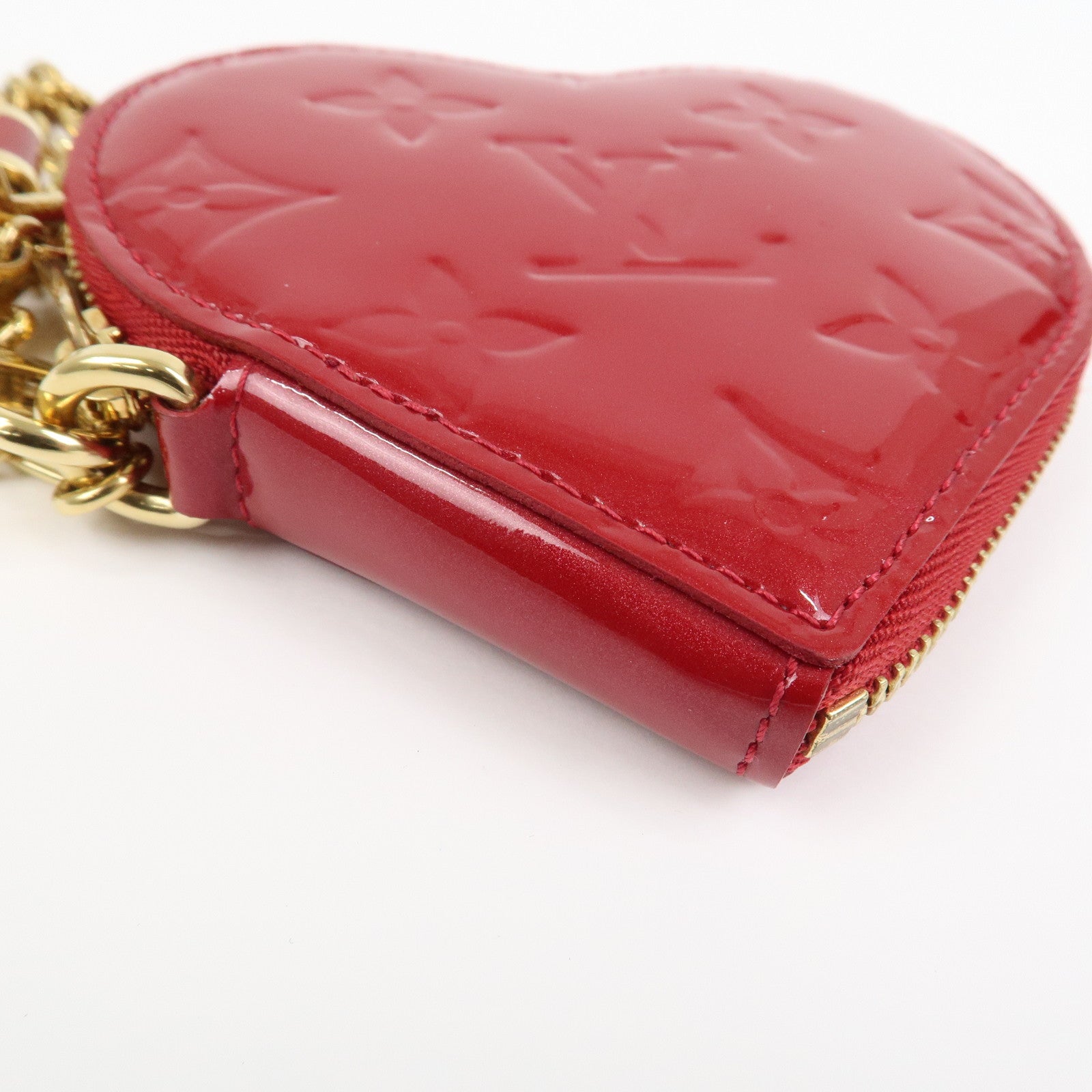 Louis Vuitton Monogram Vernis Porte Monnaie Coeur Coin Case M93562