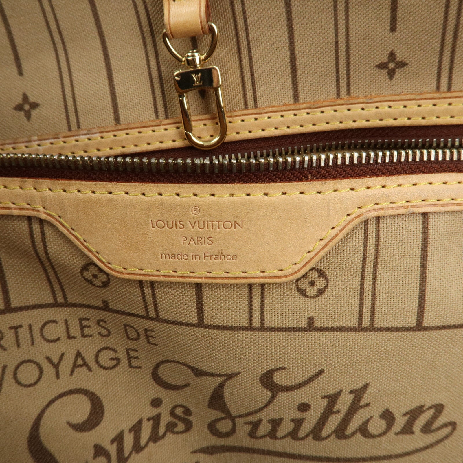 Louis Vuitton Monogram Neverfull GM Tote Bag Brown M40157