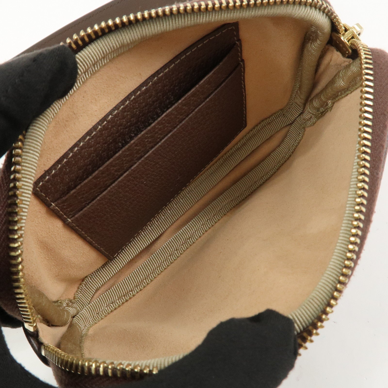 GUCCI Ophidia GG Supreme Leather Waist Bag Brown 519308