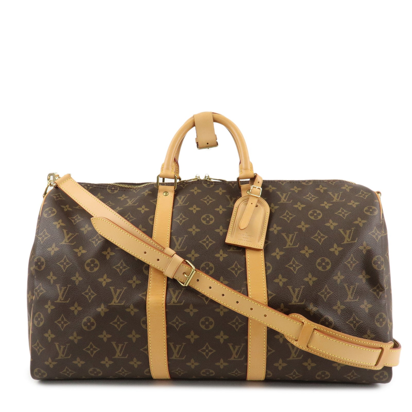 Louis Vuitton Monogram Keep All Bandouliere 50 Boston Bag M41416 Used