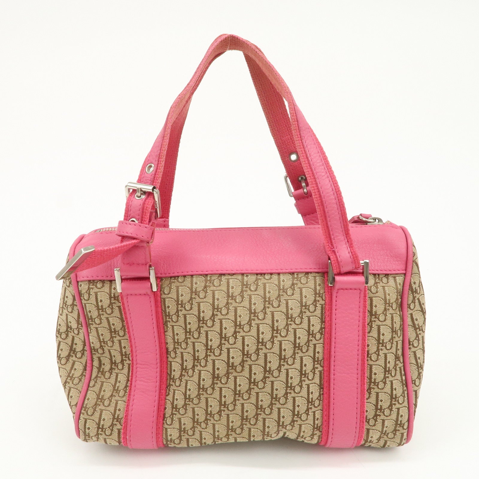 Christian Dior Trotter Street Chic Mini Boston Bag Beige Pink