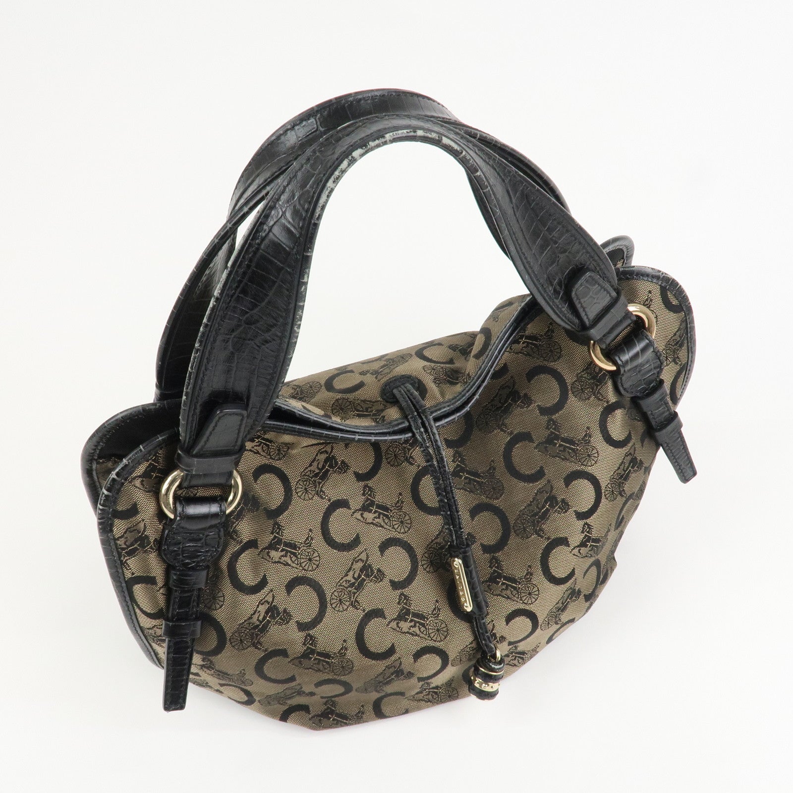 CELINE Bitter Sweet C Macadam Hand Bag Shoulder Bag Brown