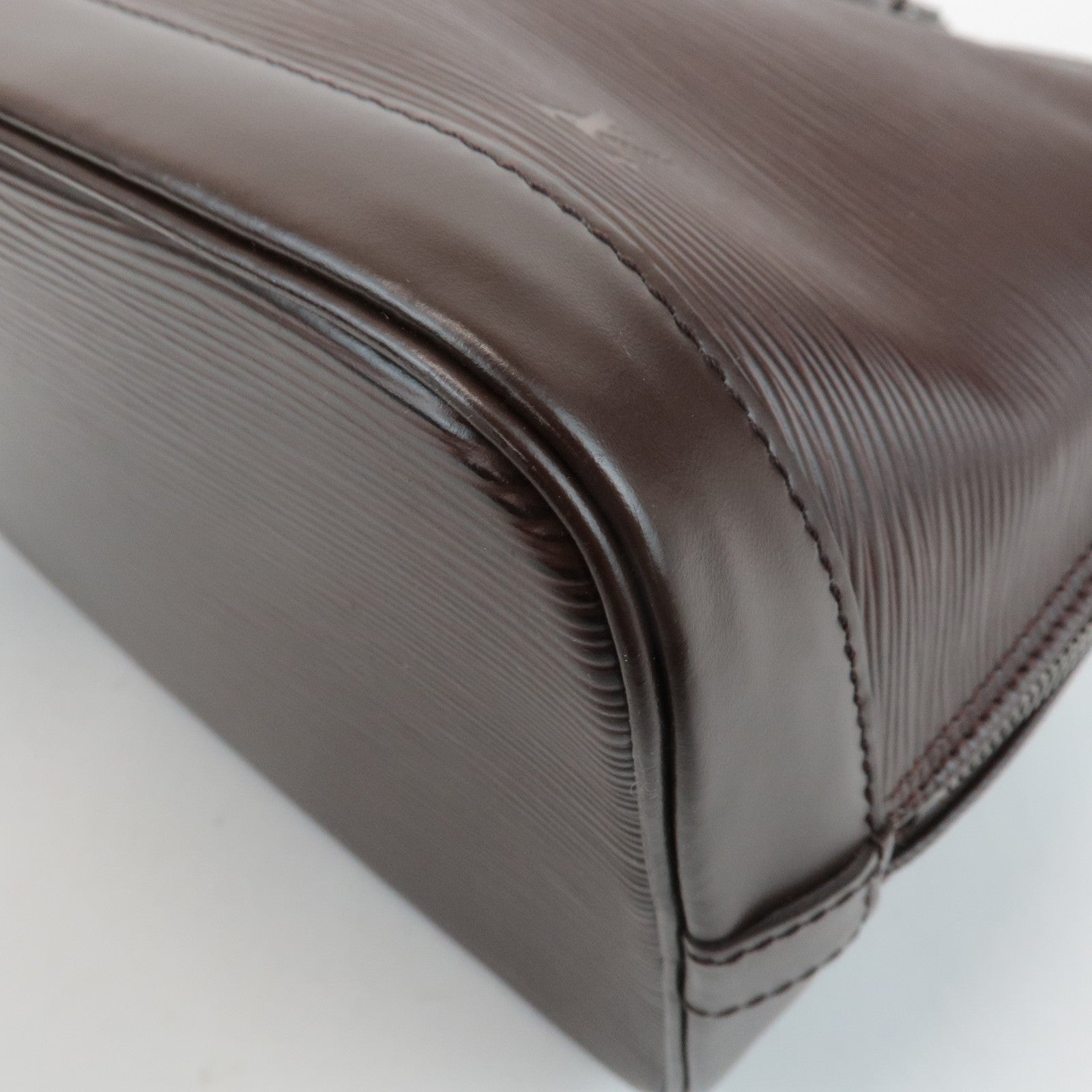 Louis Vuitton Epi Leather Alma PM Hand Bag Mocha Brown M5214D Used