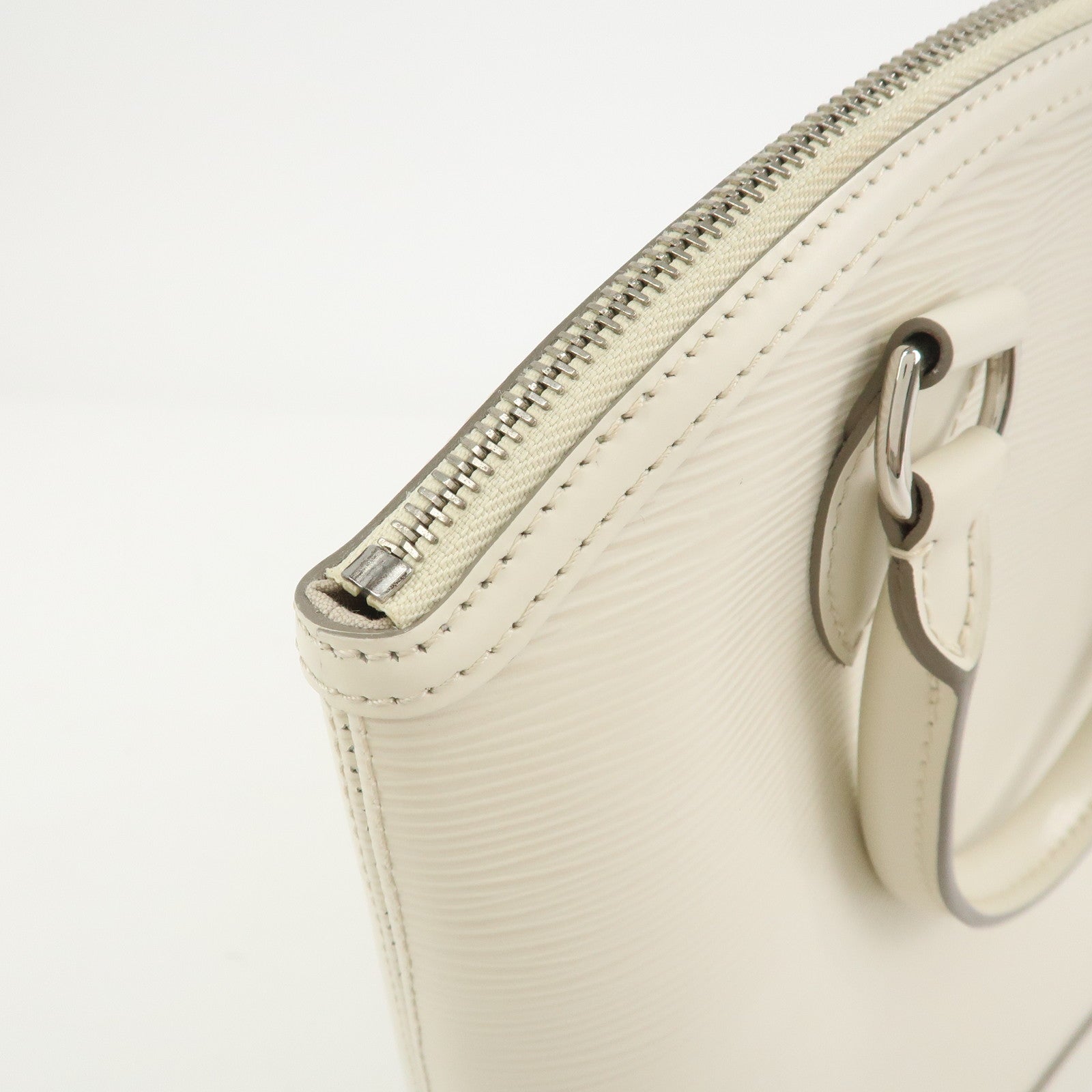Louis Vuitton Epi Lockit Hand Bag Tote Bag Ivoire White M4229J