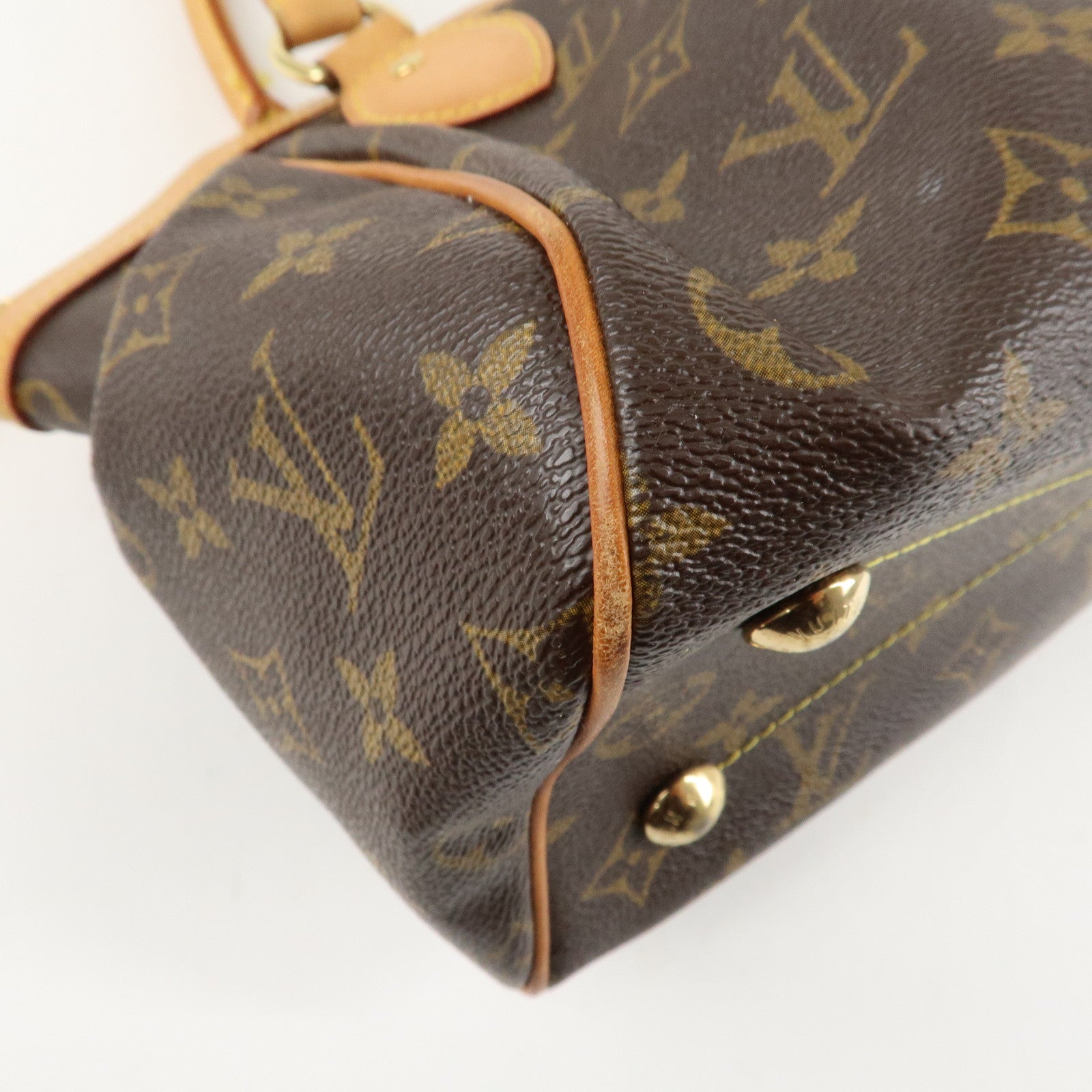Louis Vuitton Monogram Canvas Tivoli PM Hand Bag Brown M40143 Used
