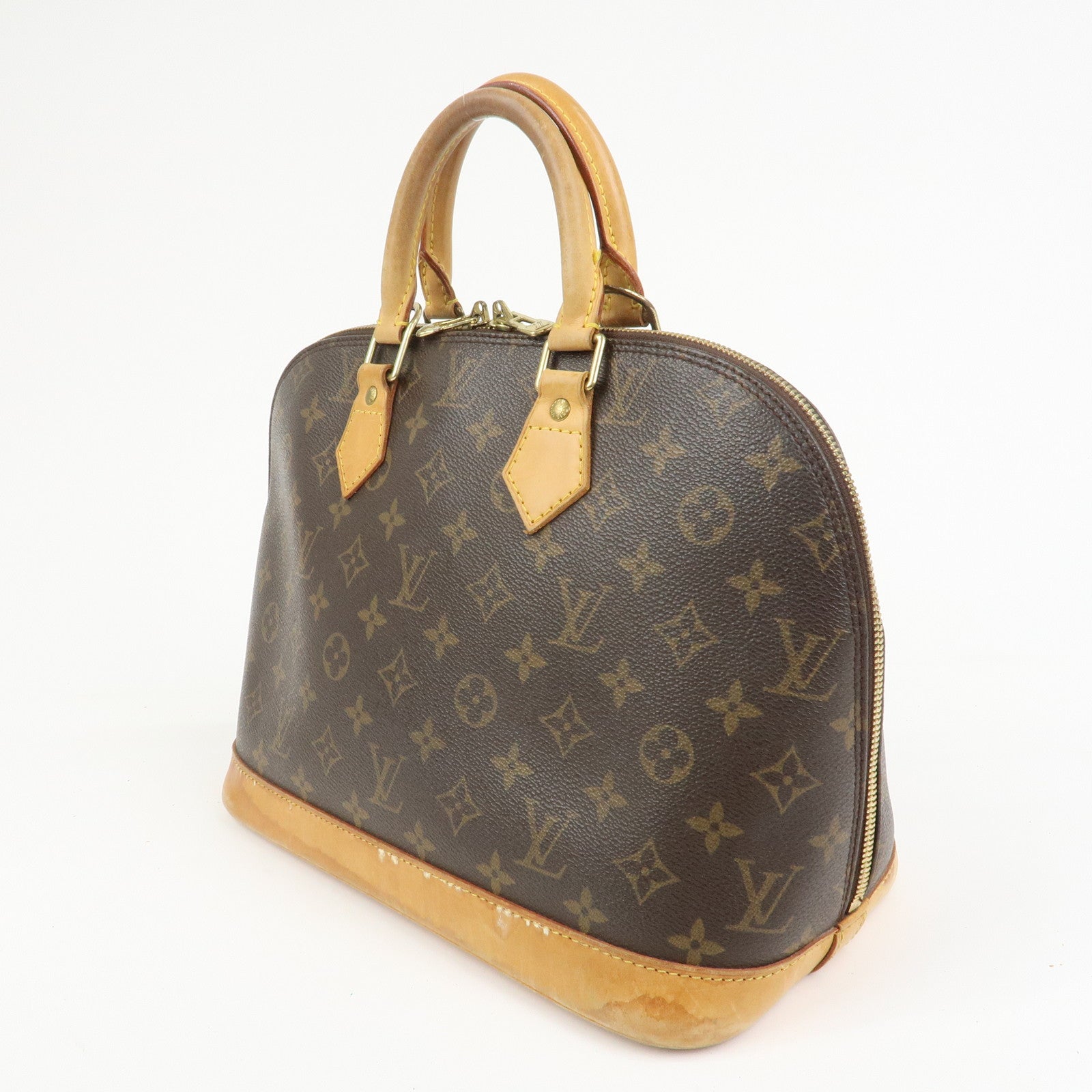 Louis Vuitton Monogram Canvas Alma Hand Bag Brown M51130