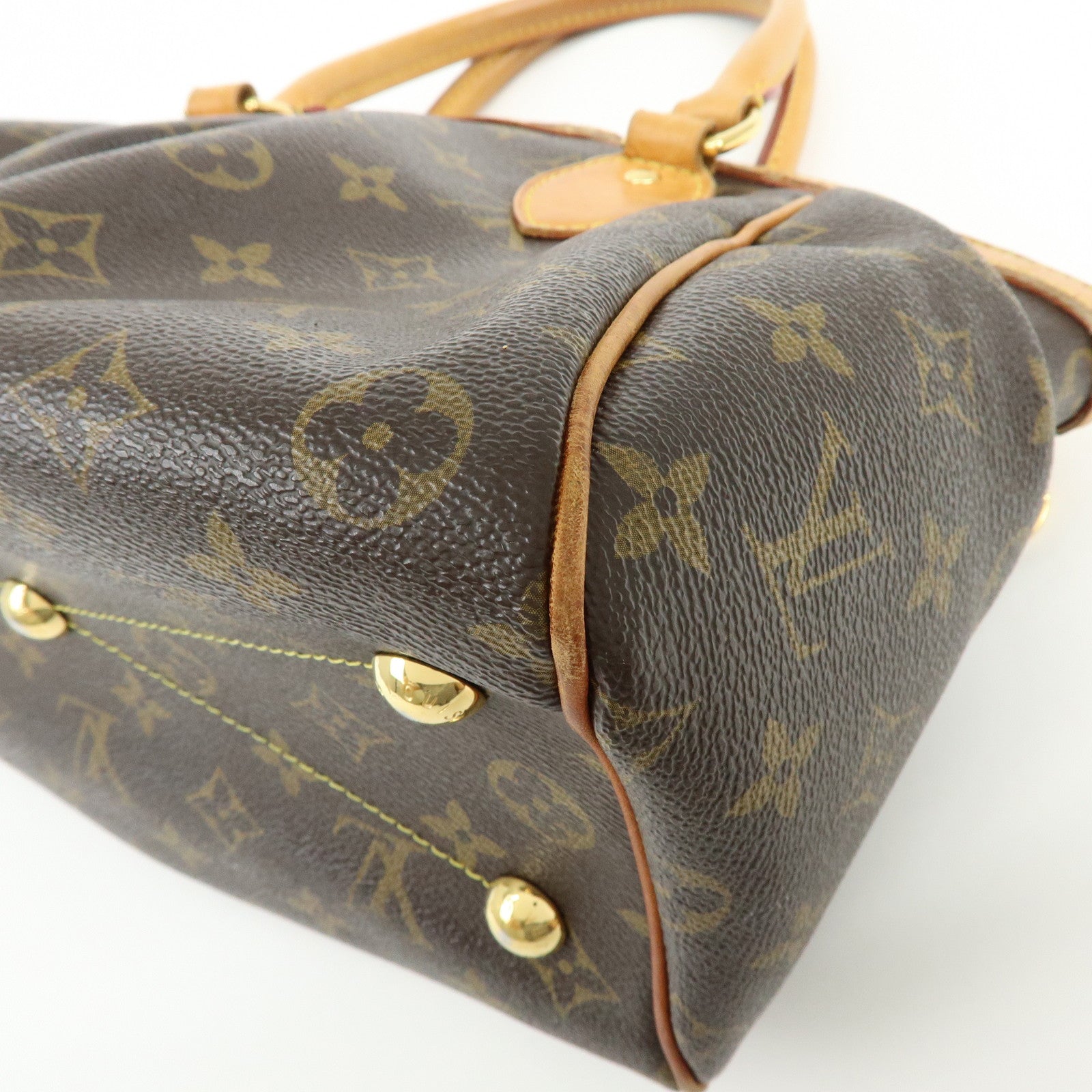 Louis Vuitton Monogram Tivoli PM Hand Bag Shoulder Bag Brown M40143