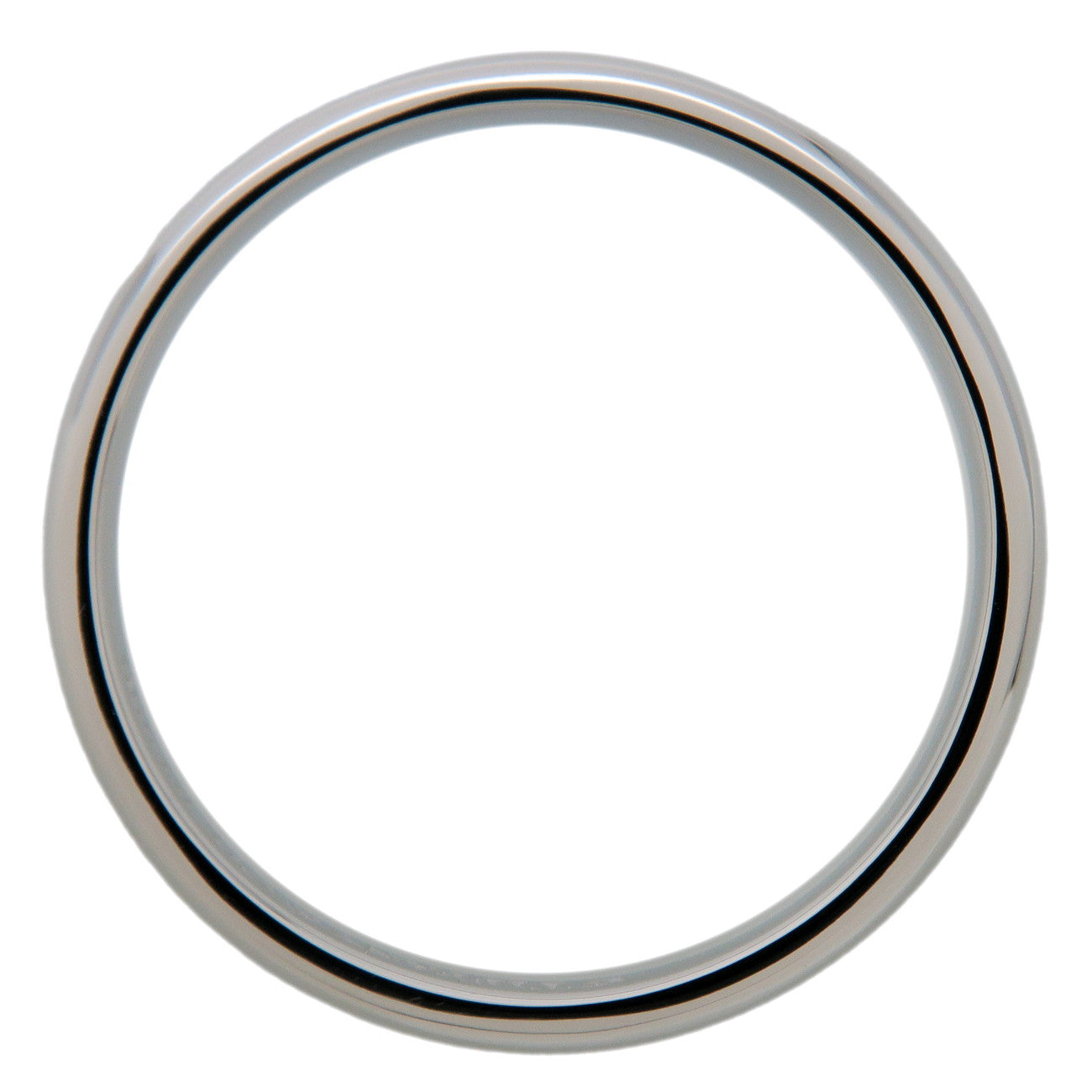 Tiffany & Co Stacking Band Ring PT950 Platinum US3.5 EU45 HK7