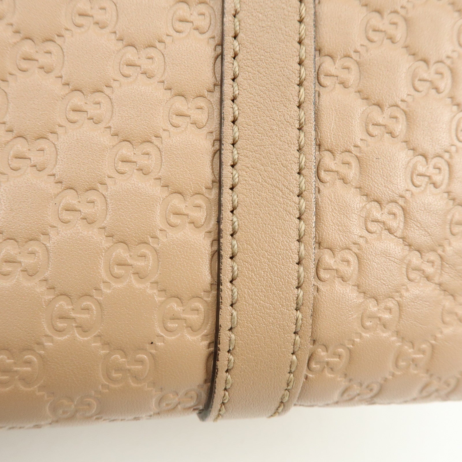 GUCCI Microguccissima Leather 2Way Shoulder Bag Pink Beige 449656