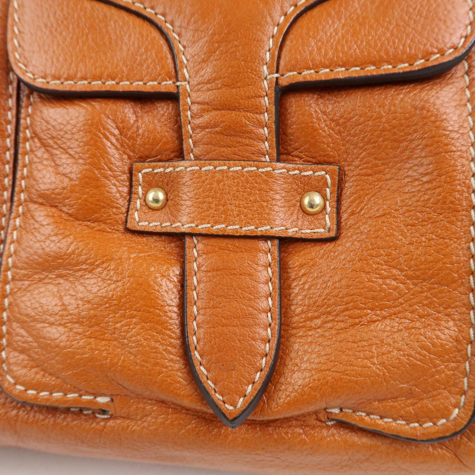 LOEWE Leather Candy 2Way Bag Shoulder Bag Hand Bag Brown