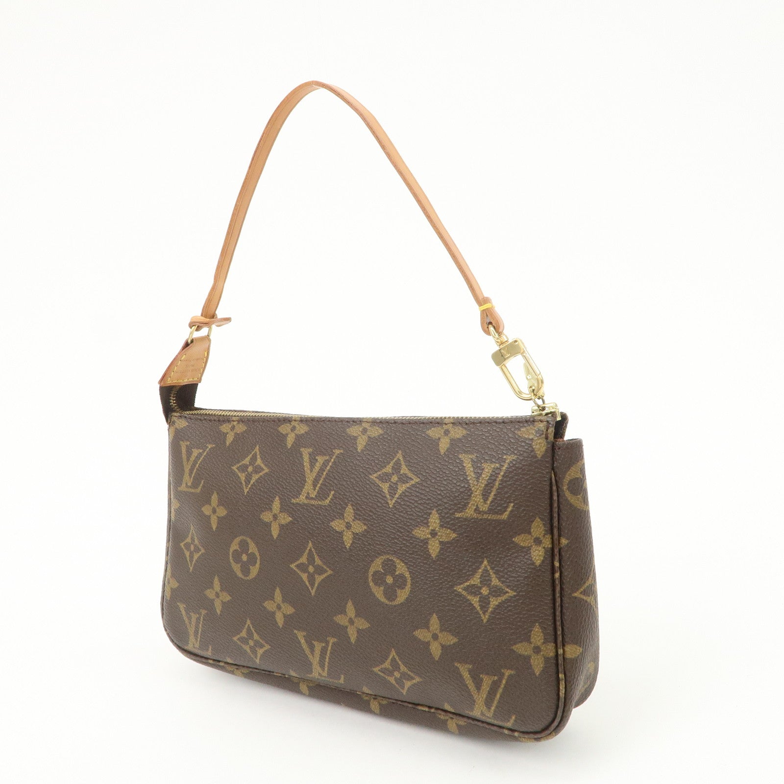 Louis Vuitton Monogram Pochette Accessoires Hand Bag Brown M51980