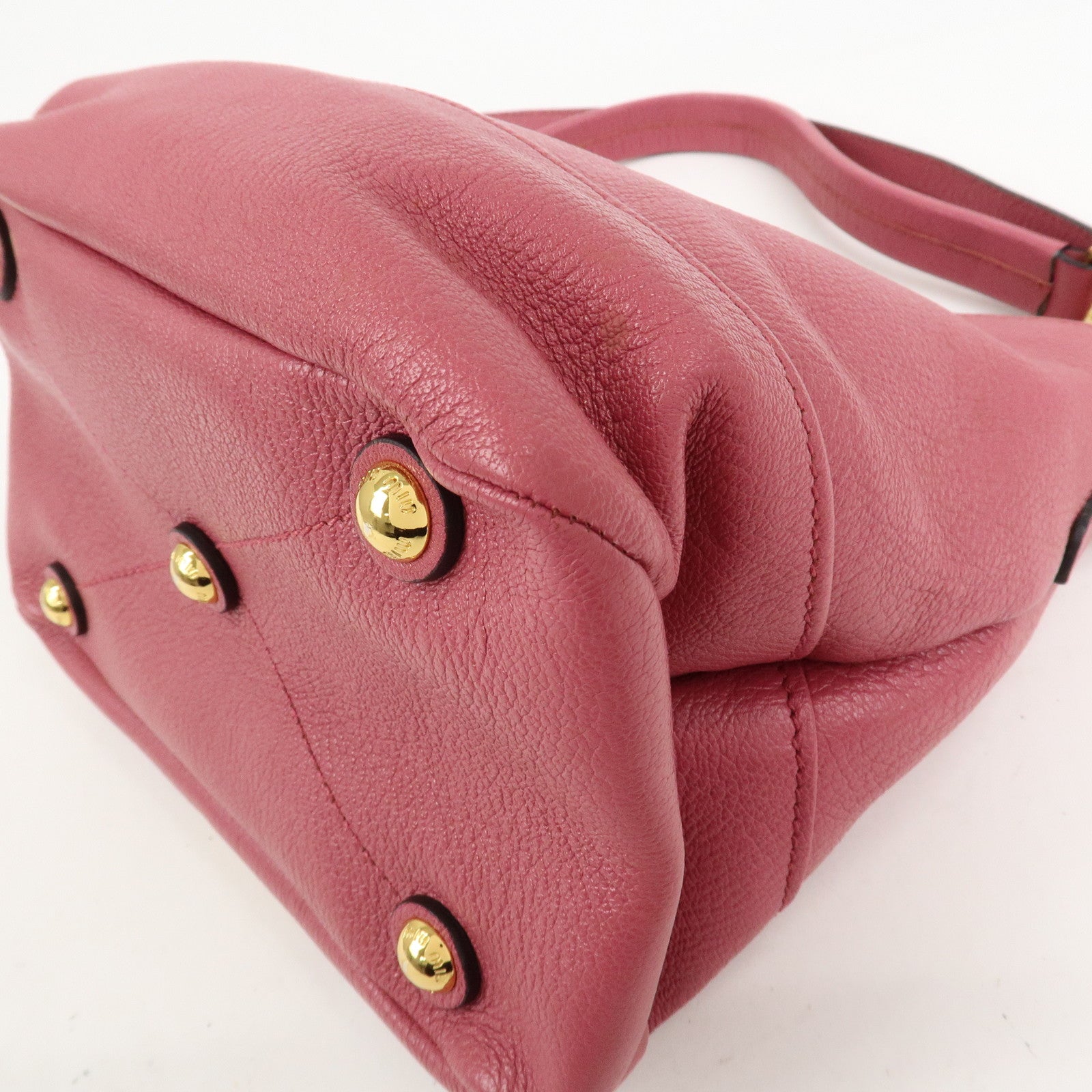 MIU MIU Madras 2Way Bag Hand Bag Shoulder Bag Pink RR1951