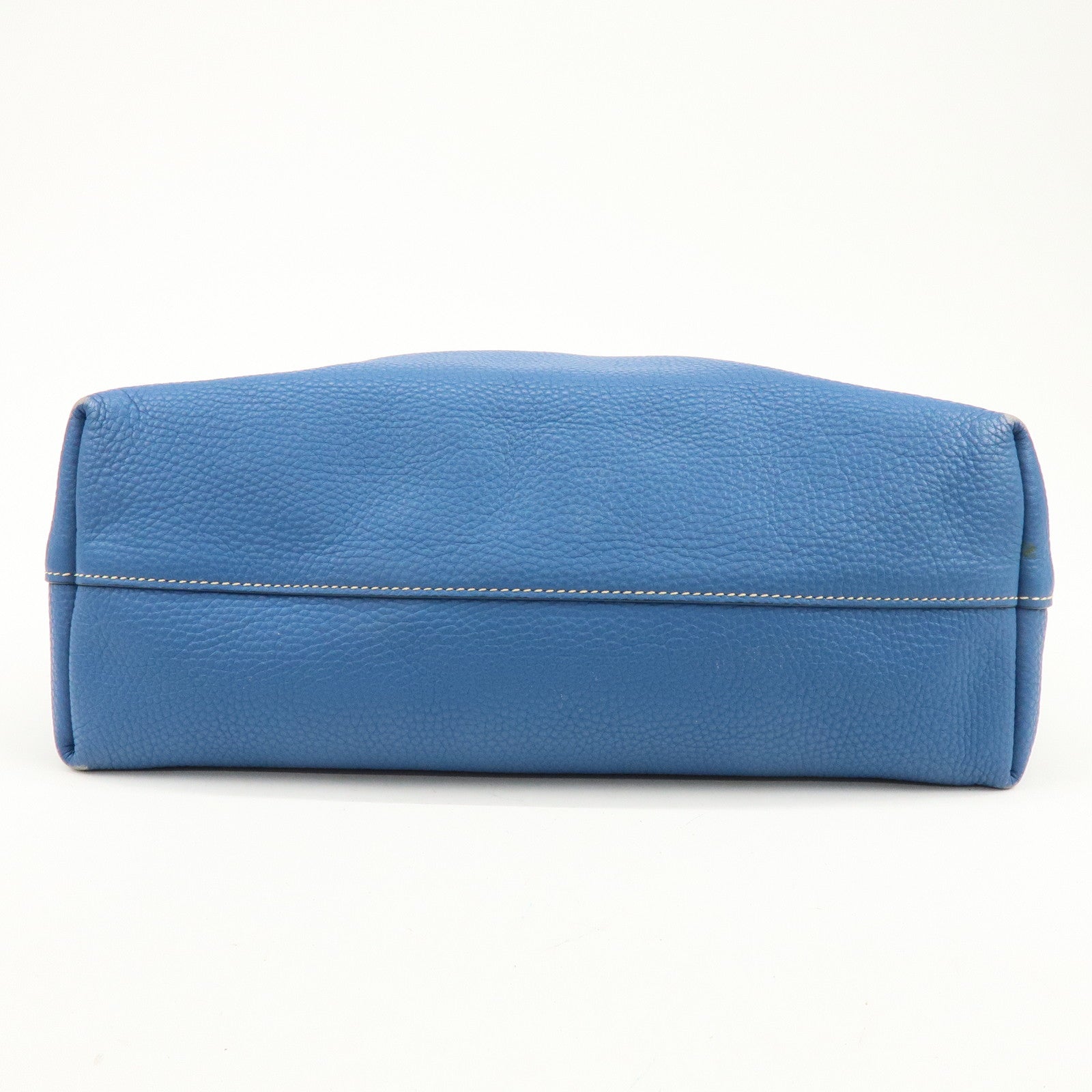 PRADA Leather 2Way Tote Bag Shoulder Bag Hand Bag Blue BN1713