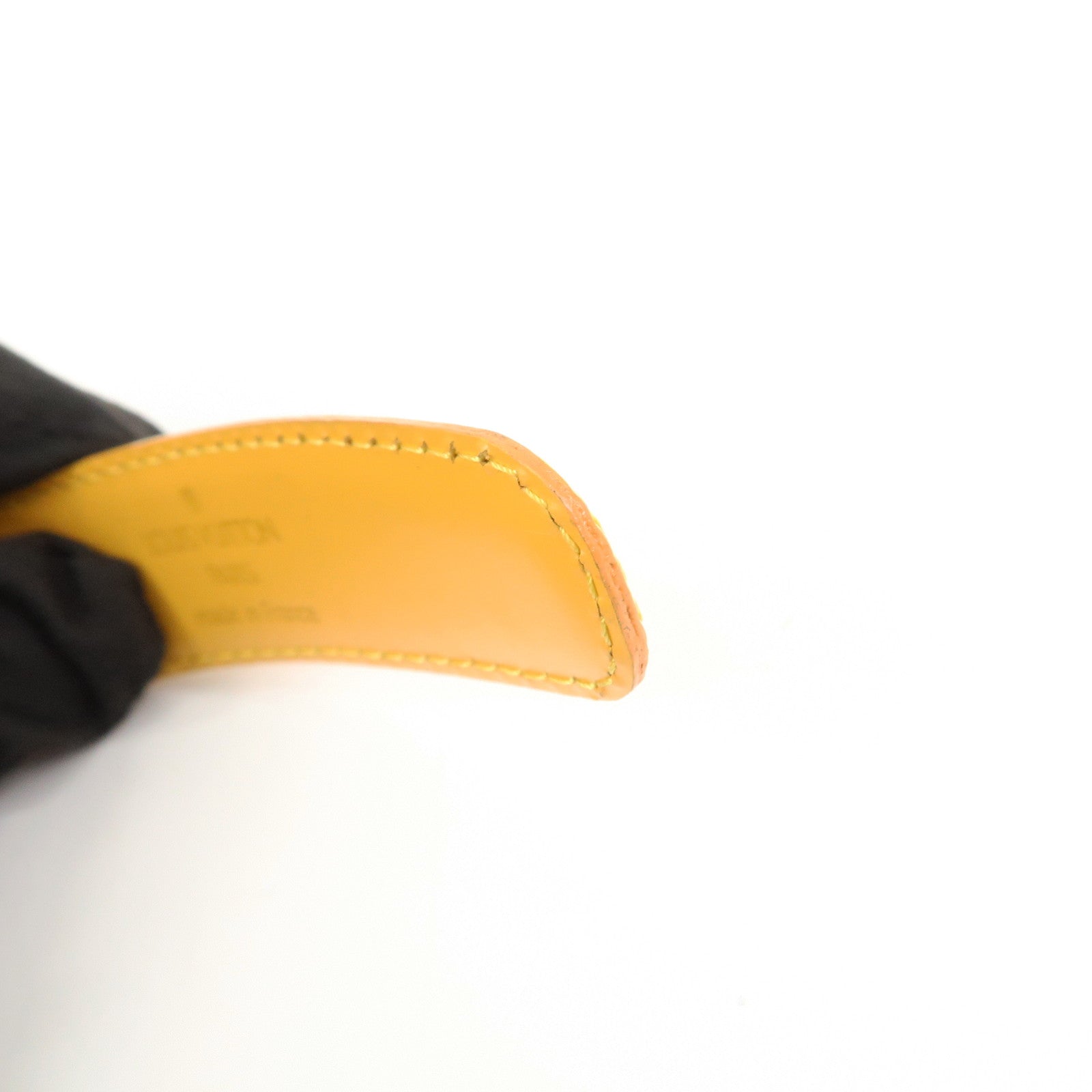 Louis Vuitton Epi Leather Ceinture Belt Tassili Yellow R10051