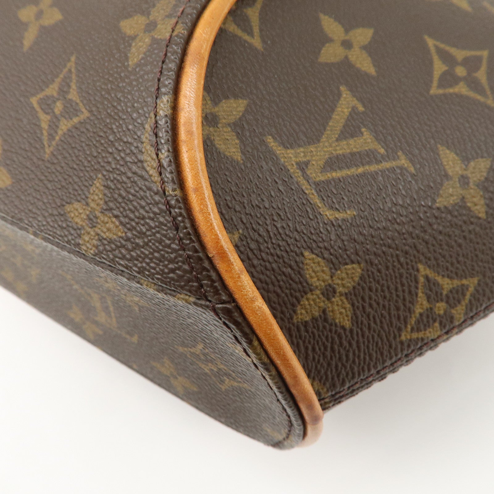 Louis Vuitton Monogram Ellipse PM Hand Bag Brown M51127 Used