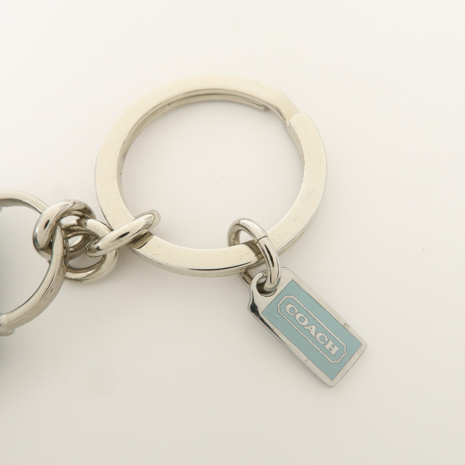 COACH Set Of 3 Key Charm Signature Silver Multicolor Star