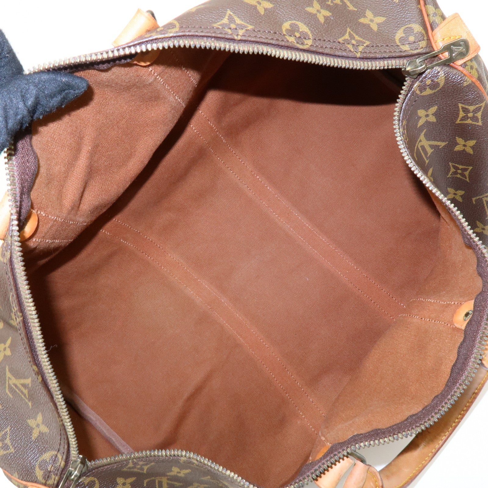 Louis Vuitton Monogram Keep All 50 Boston Bag Brown M41426