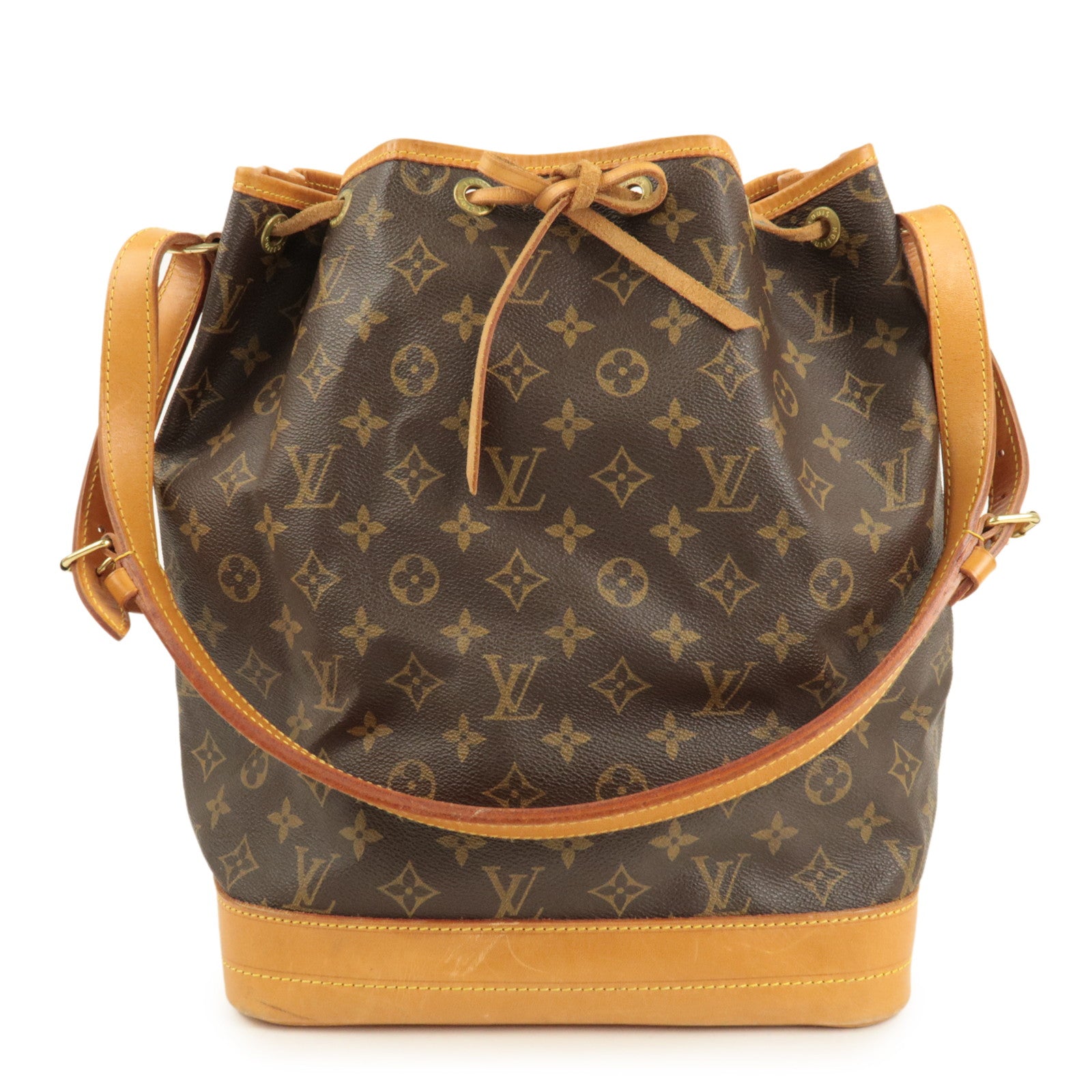 Louis Vuitton Monogram Noe Shoulder Bag Hand Bag Brown M42224 Used