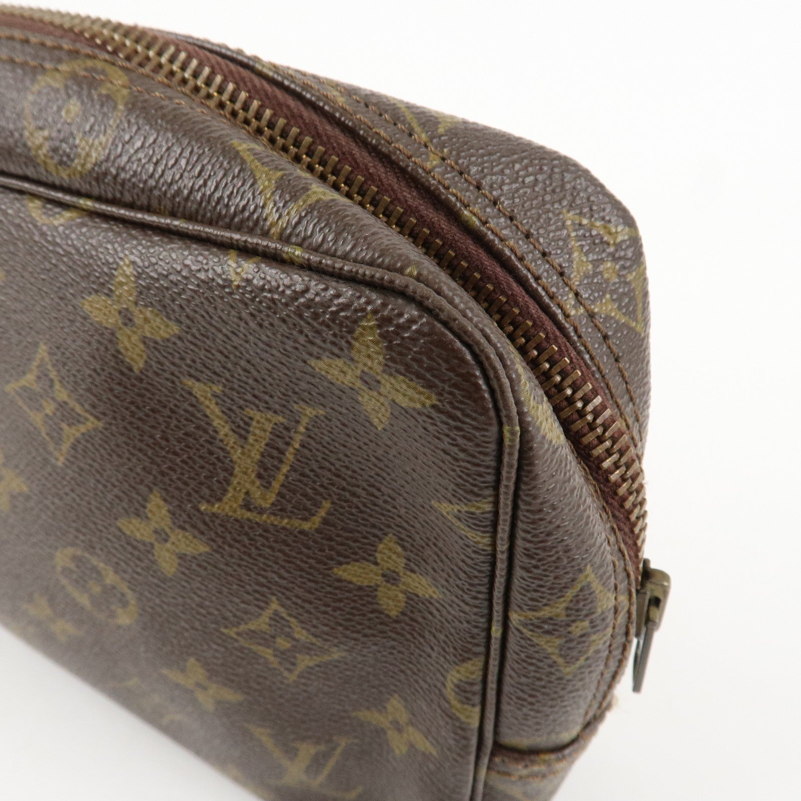 Louis Vuitton Monogram Trousse Toilette 23 Pouch Brown M47524 Used