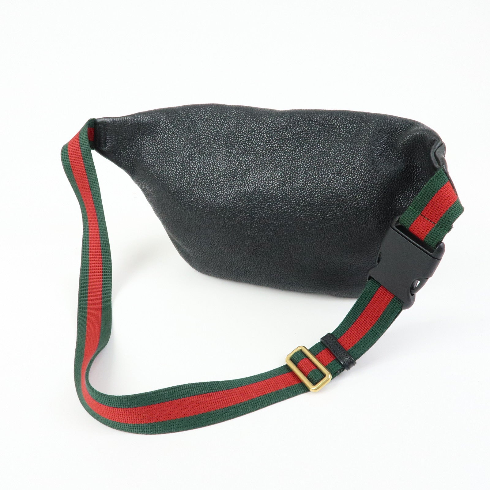GUCCI Sherry Interlocking G Waist Pouch Body Bag Black 530412