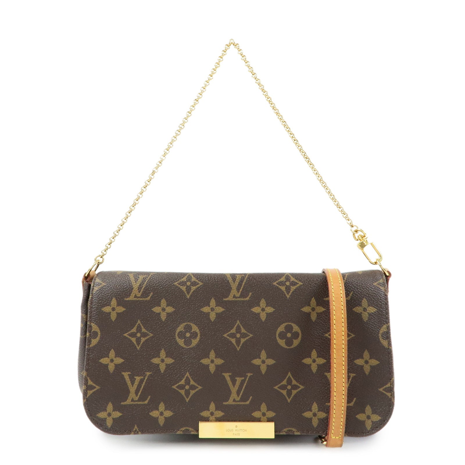 Louis Vuitton Monogram Favorite MM Shoulder Bag Brown M40718