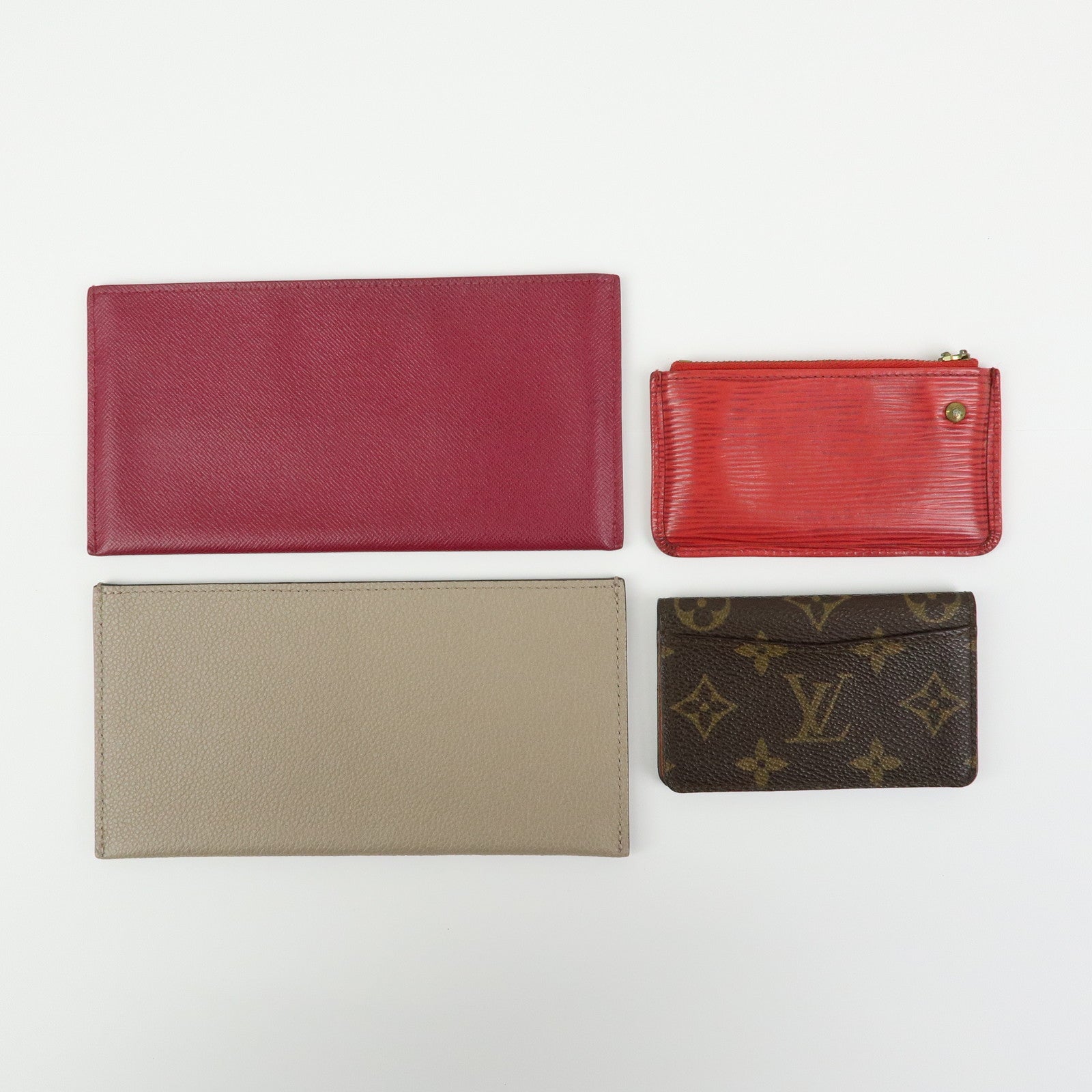 Louis Vuitton Epi Monogram Set of 4 Card Coin Case M6380E M56362