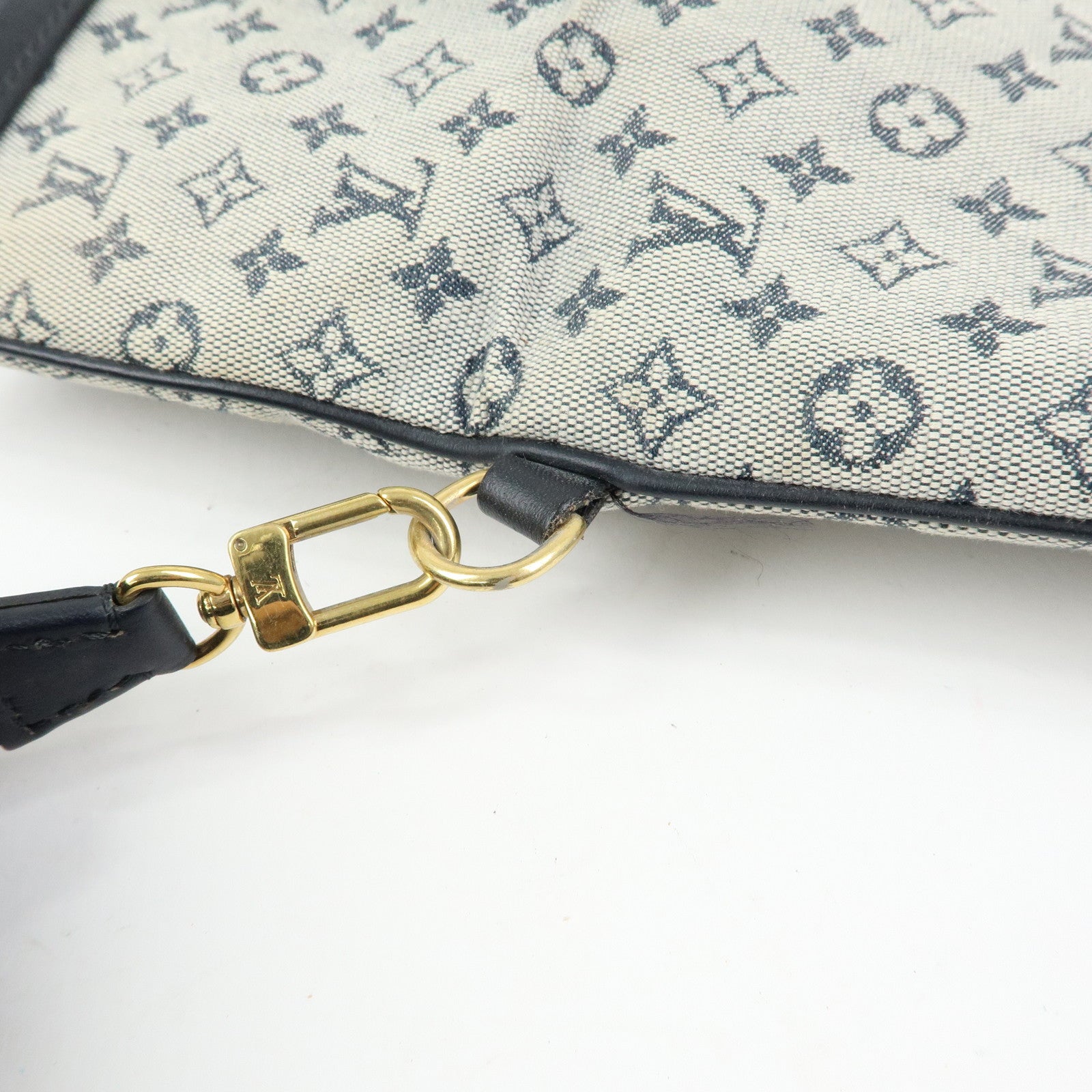 Louis Vuitton Monogram Mini Francoise Shoulder Bag Blue M92208