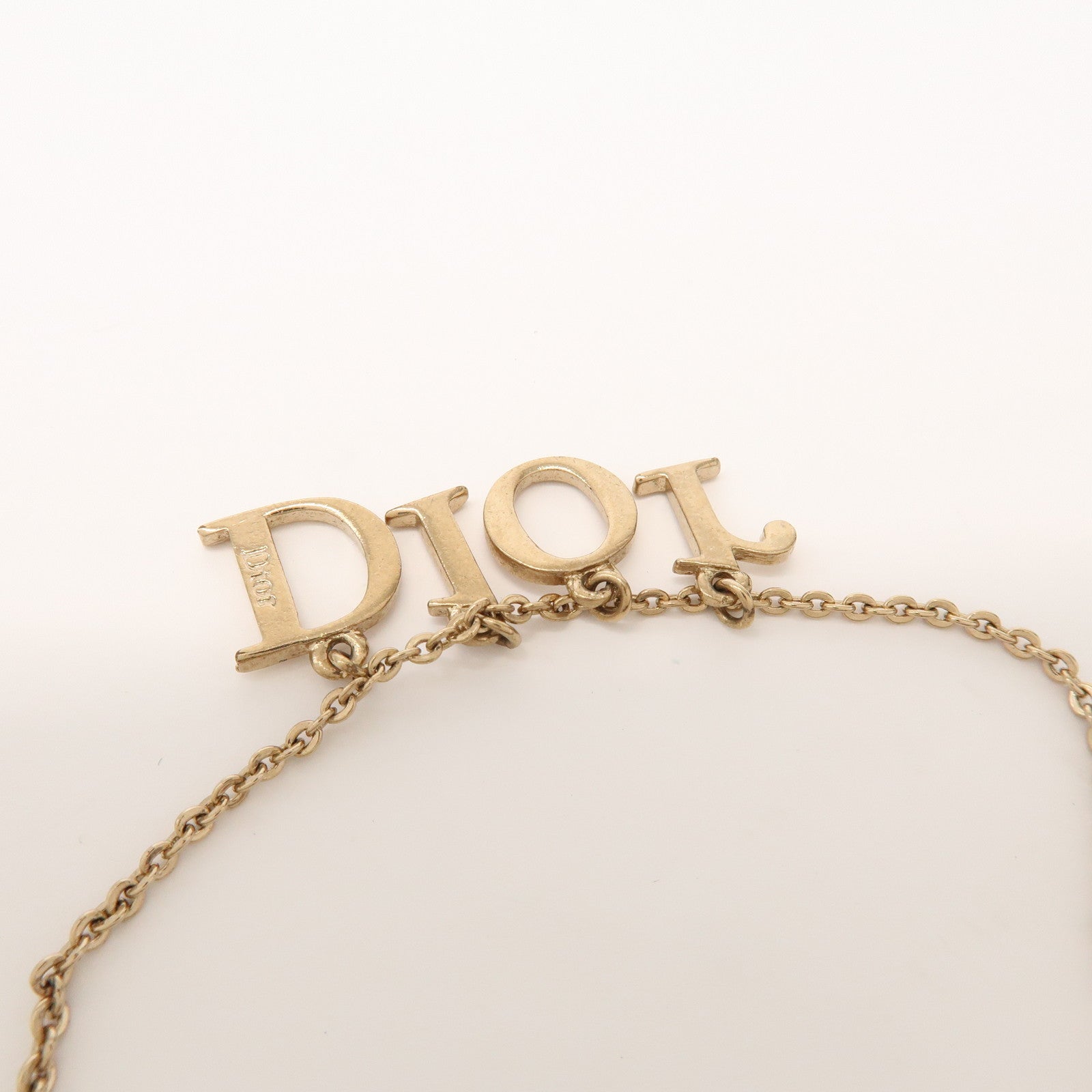 Christian Dior Metal Bracelet DIOR Logo Gold