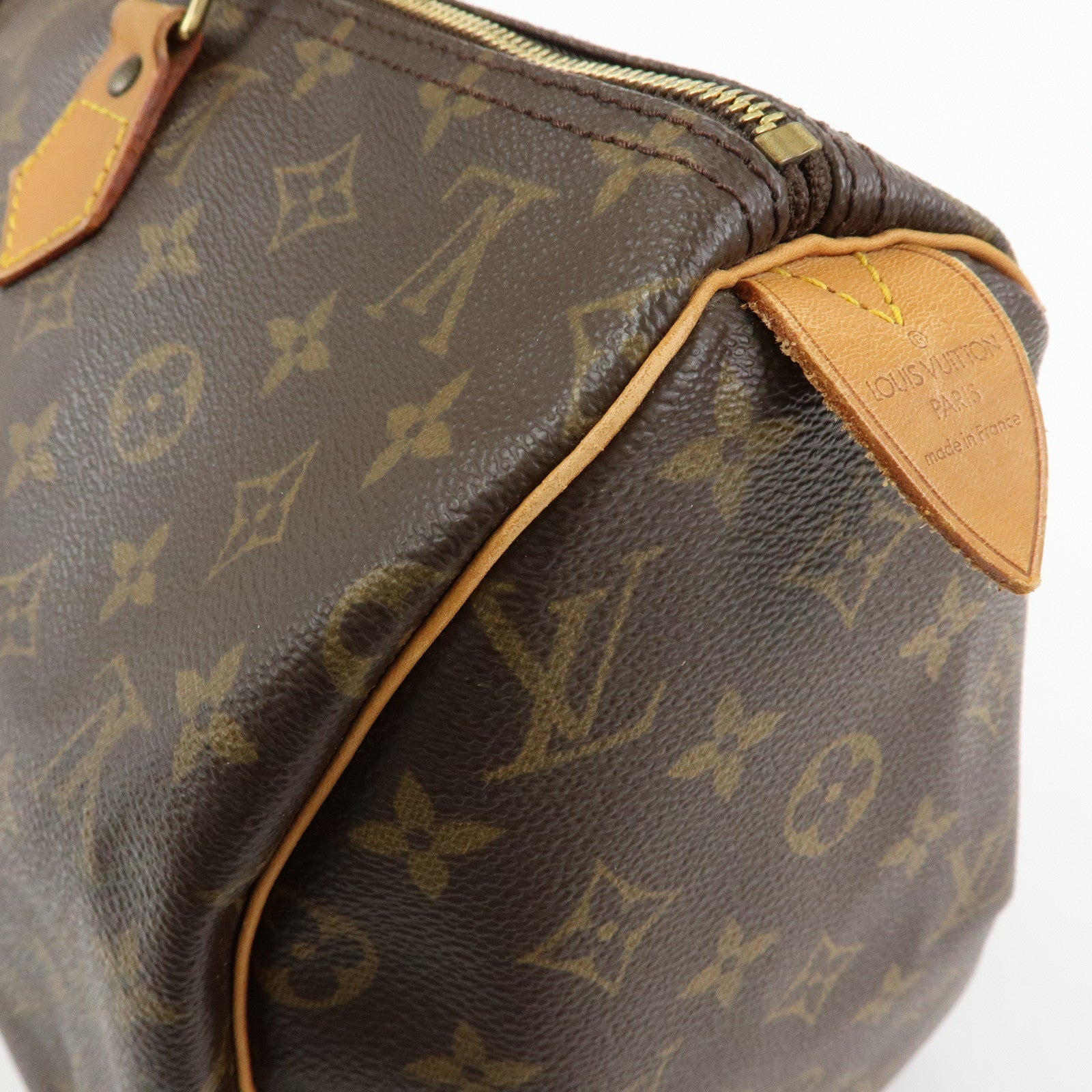 Louis Vuitton Monogram Speedy 40 Hand Bag Boston Bag Brown M41522