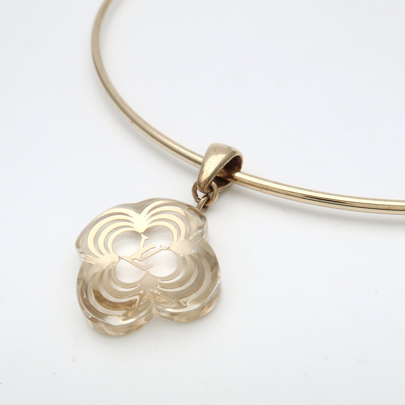 Louis Vuitton Collier à la folie Choker Metal Plastic Gold M65622