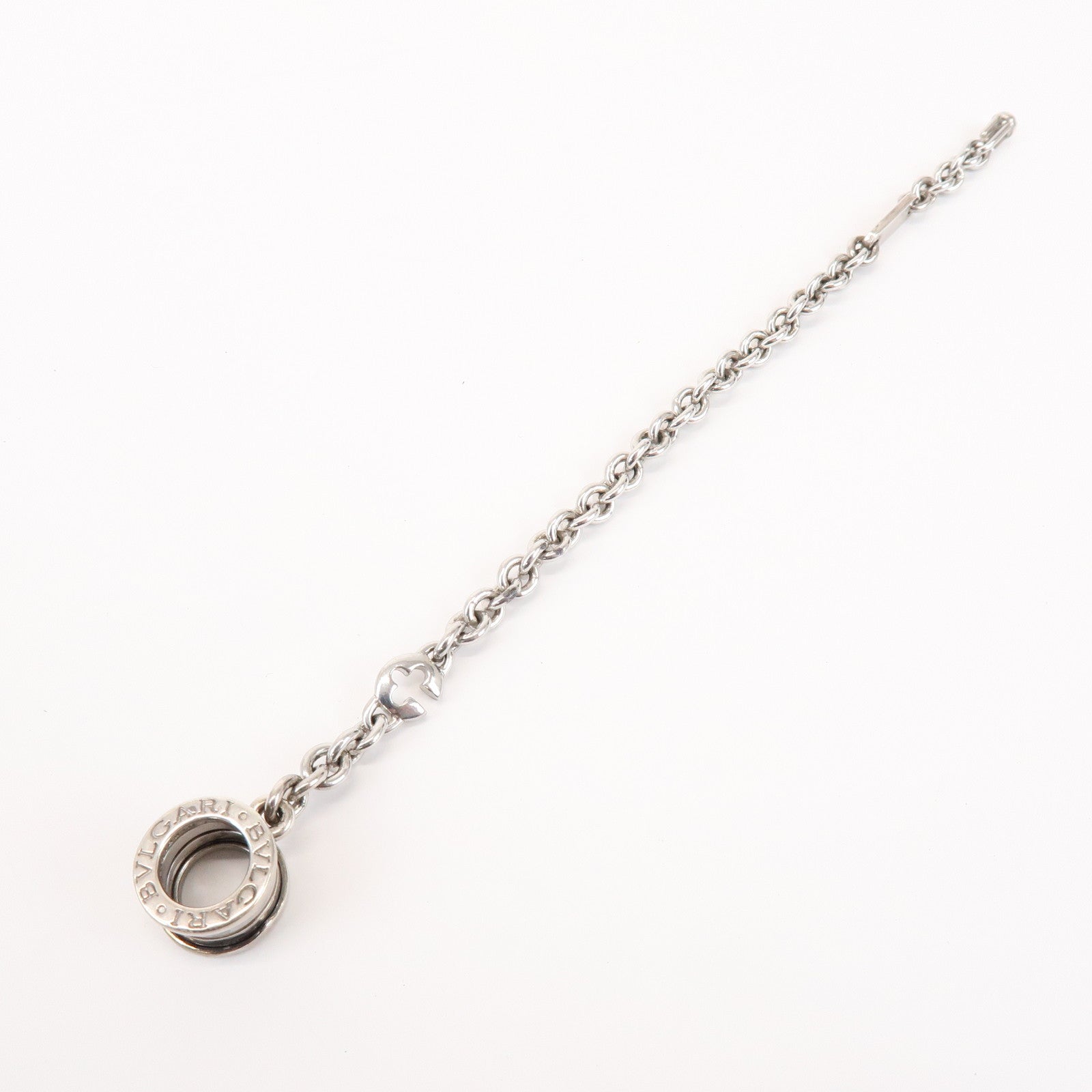 BVLGARI B-zero1 Metal Bag Charm Key Chain Key Charm Silver