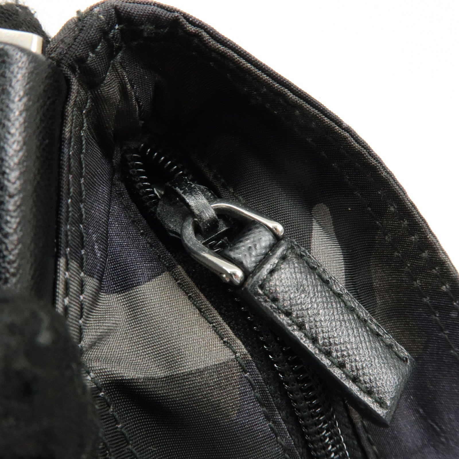 PRADA Triangle Logo Nylon Shoulder Crossbody Bag Camouflage Black