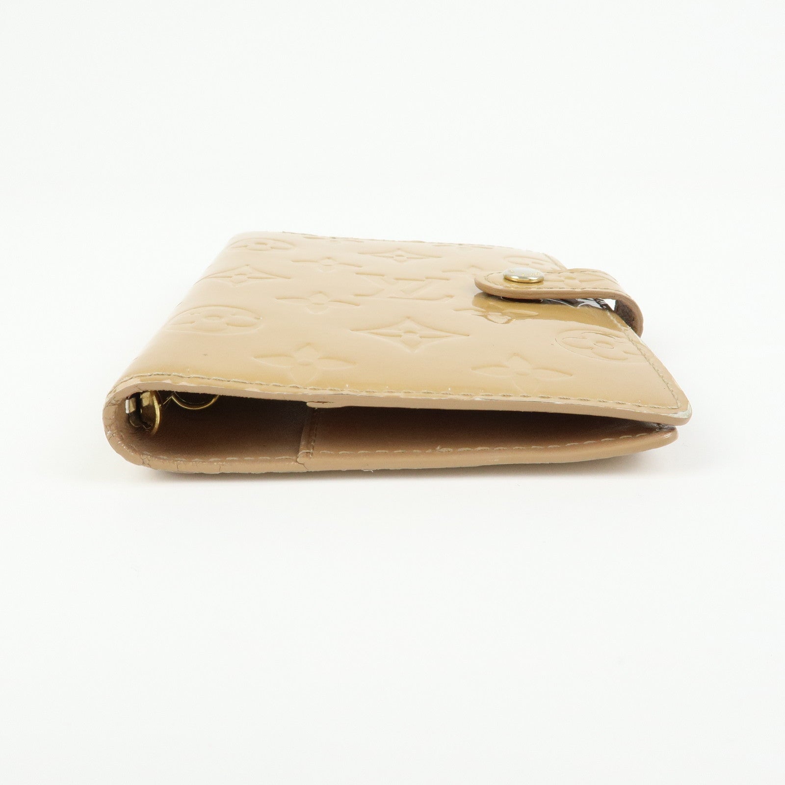 Louis Vuitton Monogram Vernis Agenda PM Planner Cover Beige R21001