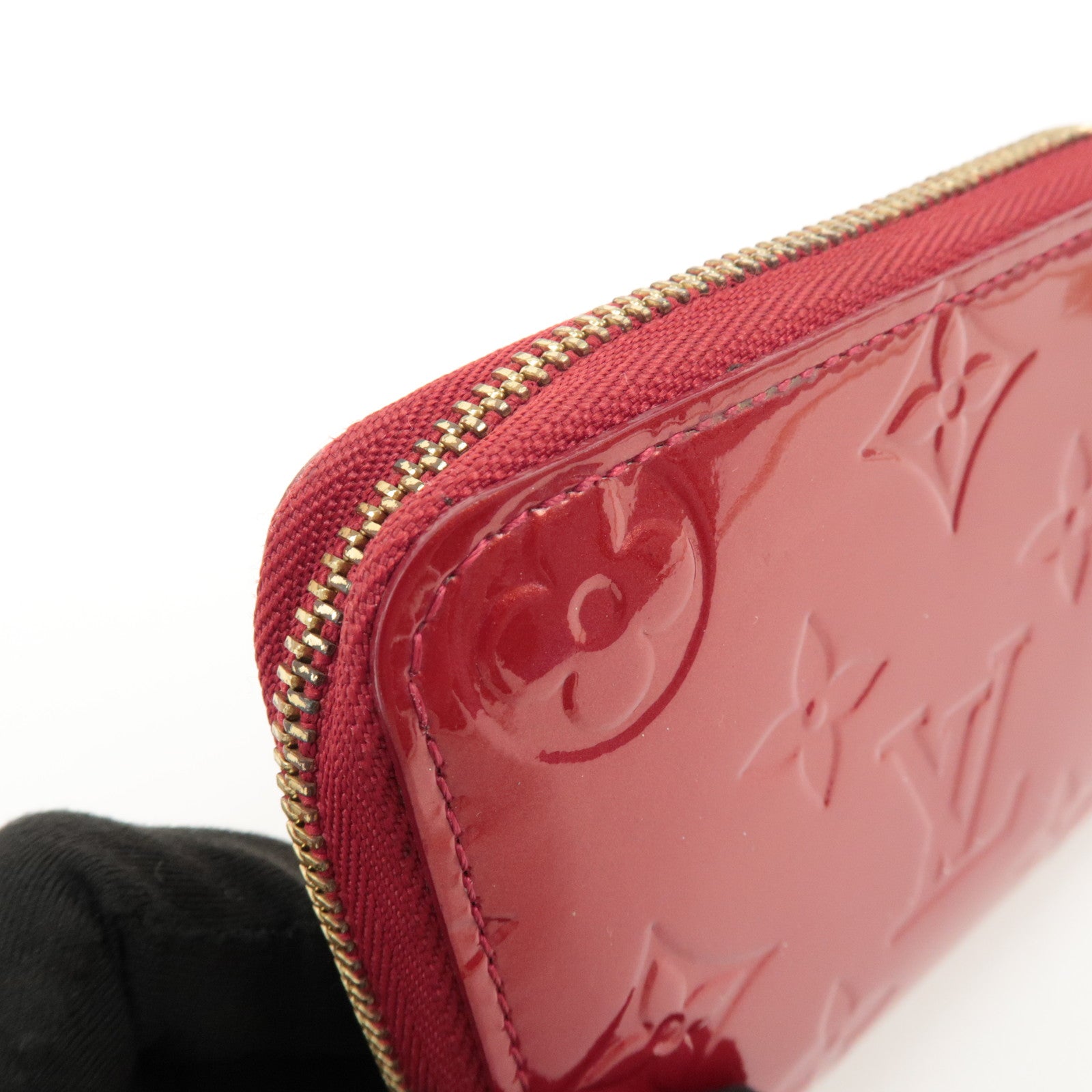 Louis Vuitton Monogram Vernis Zippy Coin Purse Pomme d'Amour M93608 Used