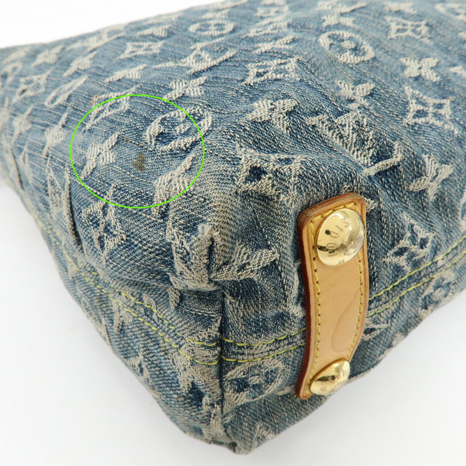 Louis Vuitton Monogram Denim Baggy GM Shoulder Bag Blue M95048