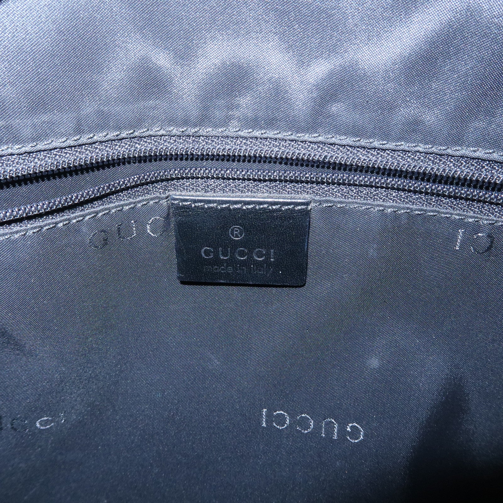 GUCCI Jackie Leather Shoulder Bag Hand Bag Black Silver Hardware 001.3346 Used