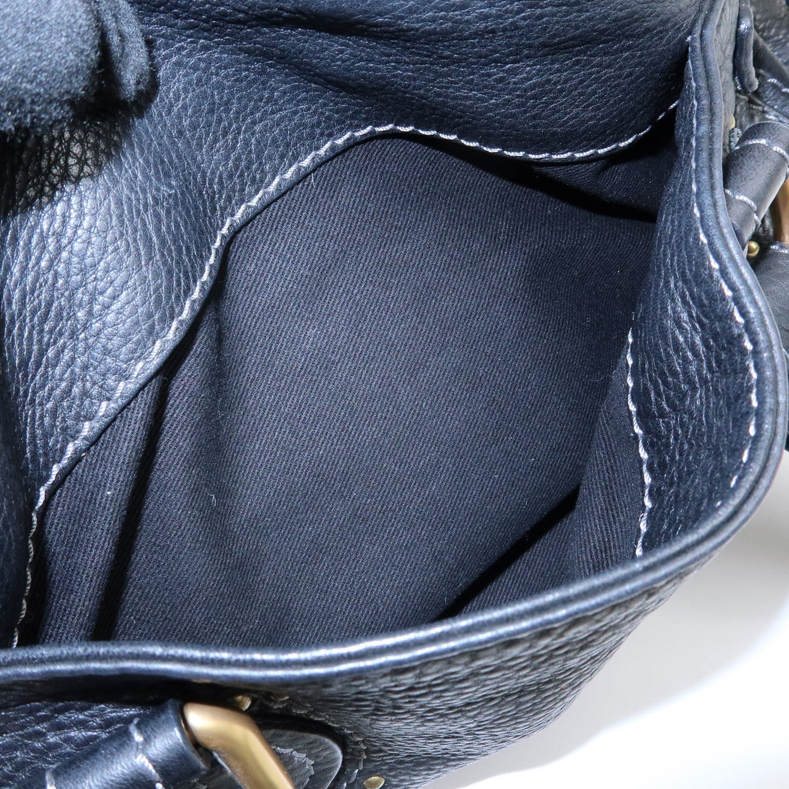 Chloe Paddington Leather Tote Bag Shoulder Bag Hand Bag Black