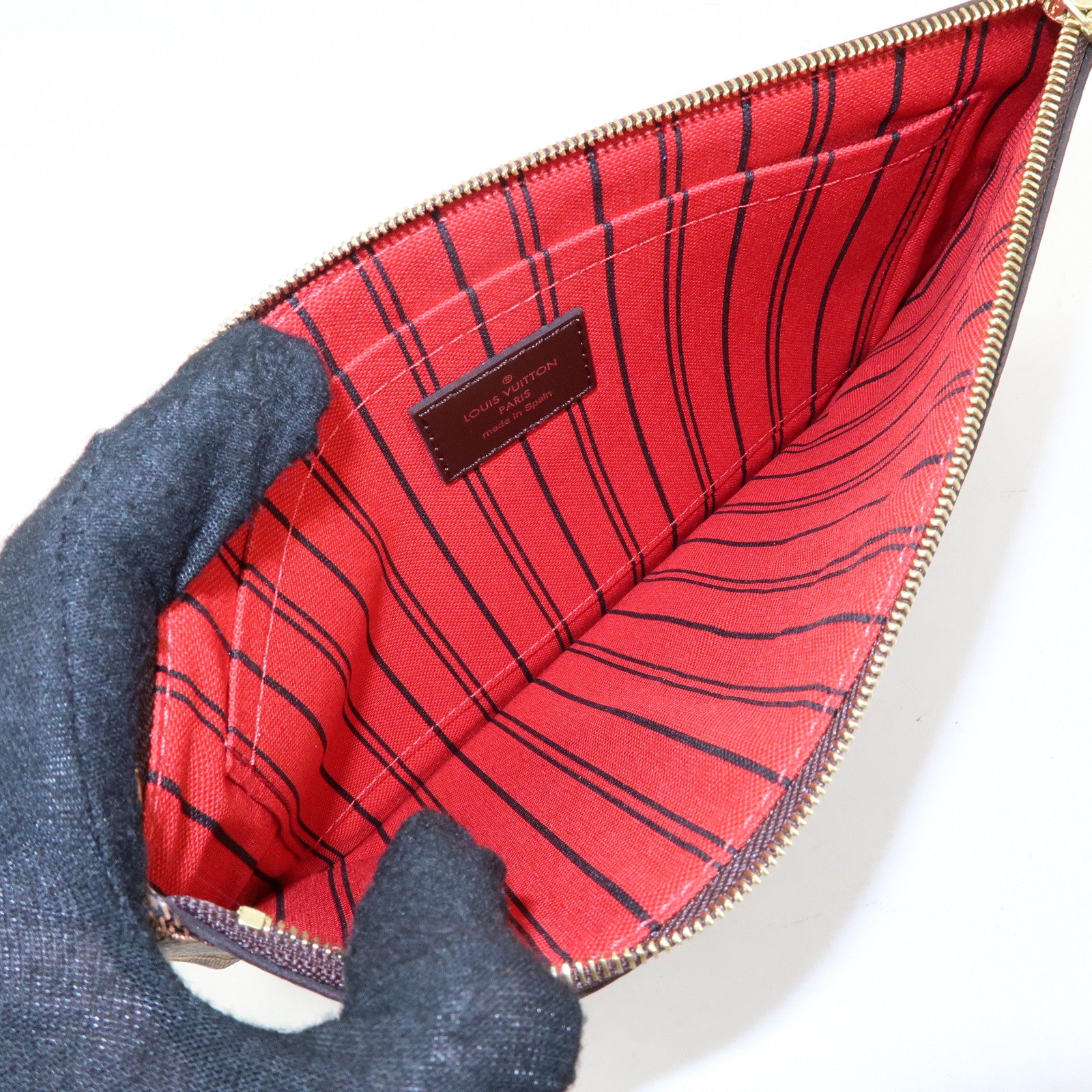 Louis Vuitton Damier Canvas Pouch for Neverfull MM Tote Bag N41358
